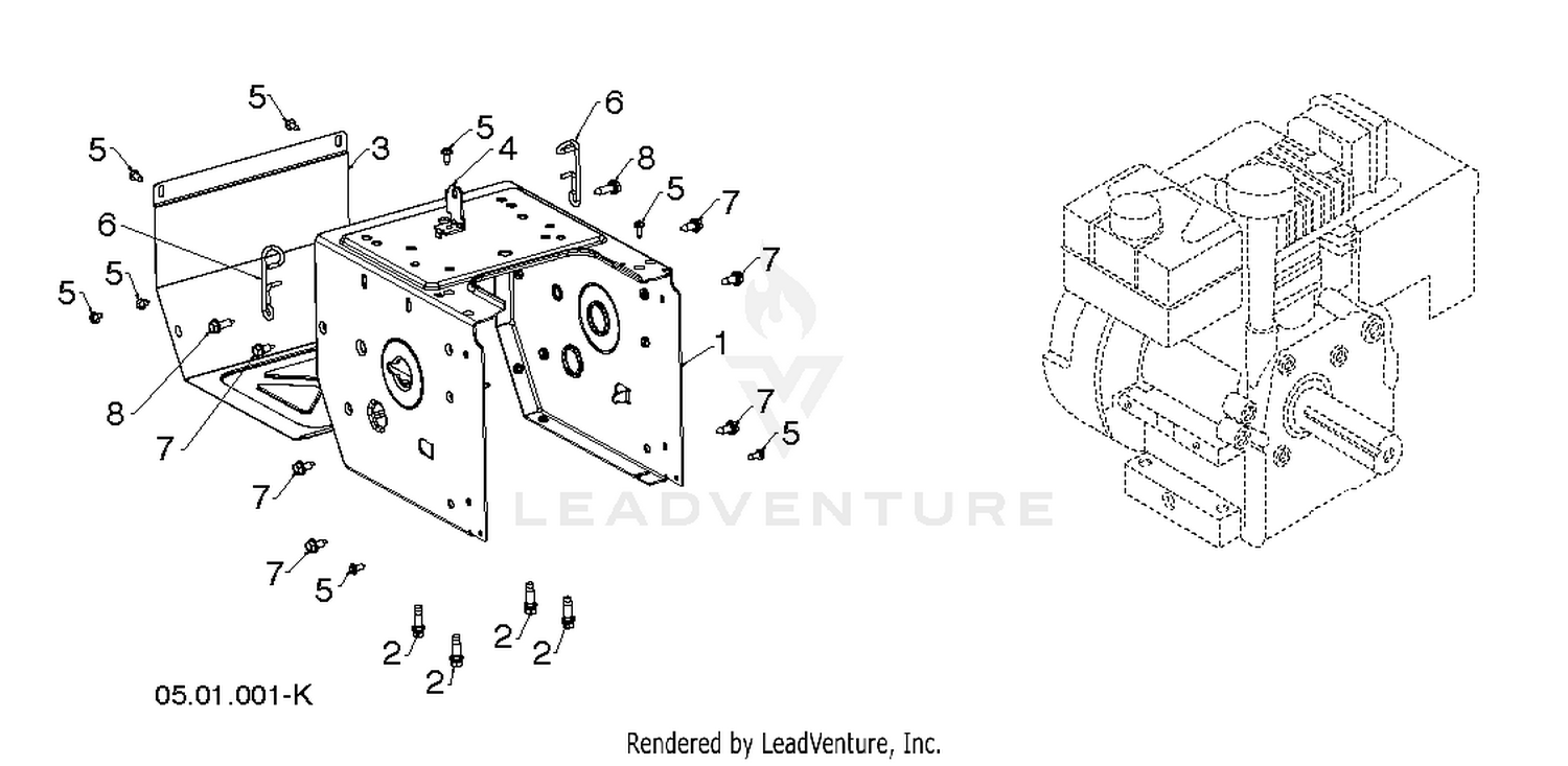 CHASSIS, ENGINE & PULLEYS 2