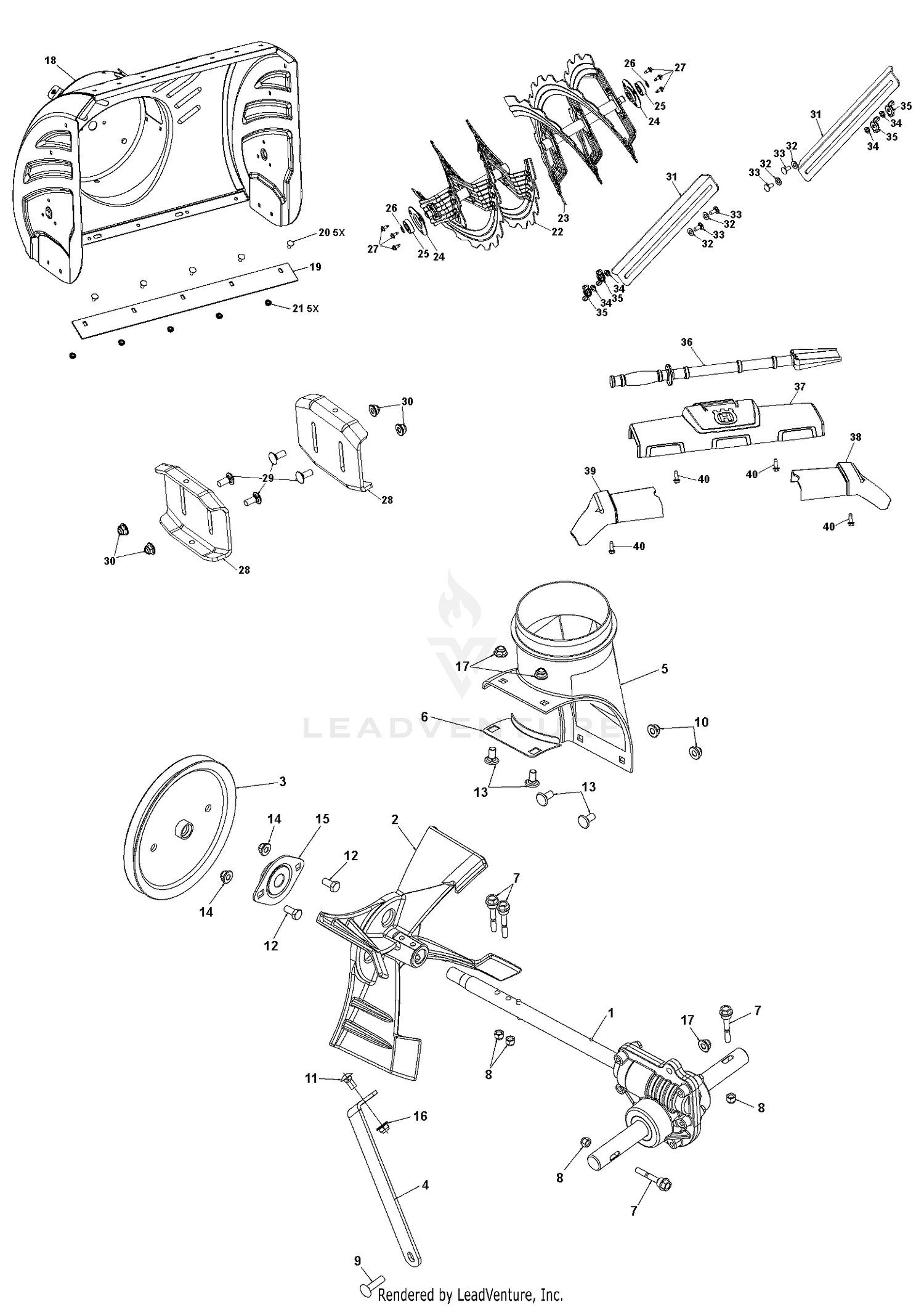 AUGER HOUSING & IMPELLER 2