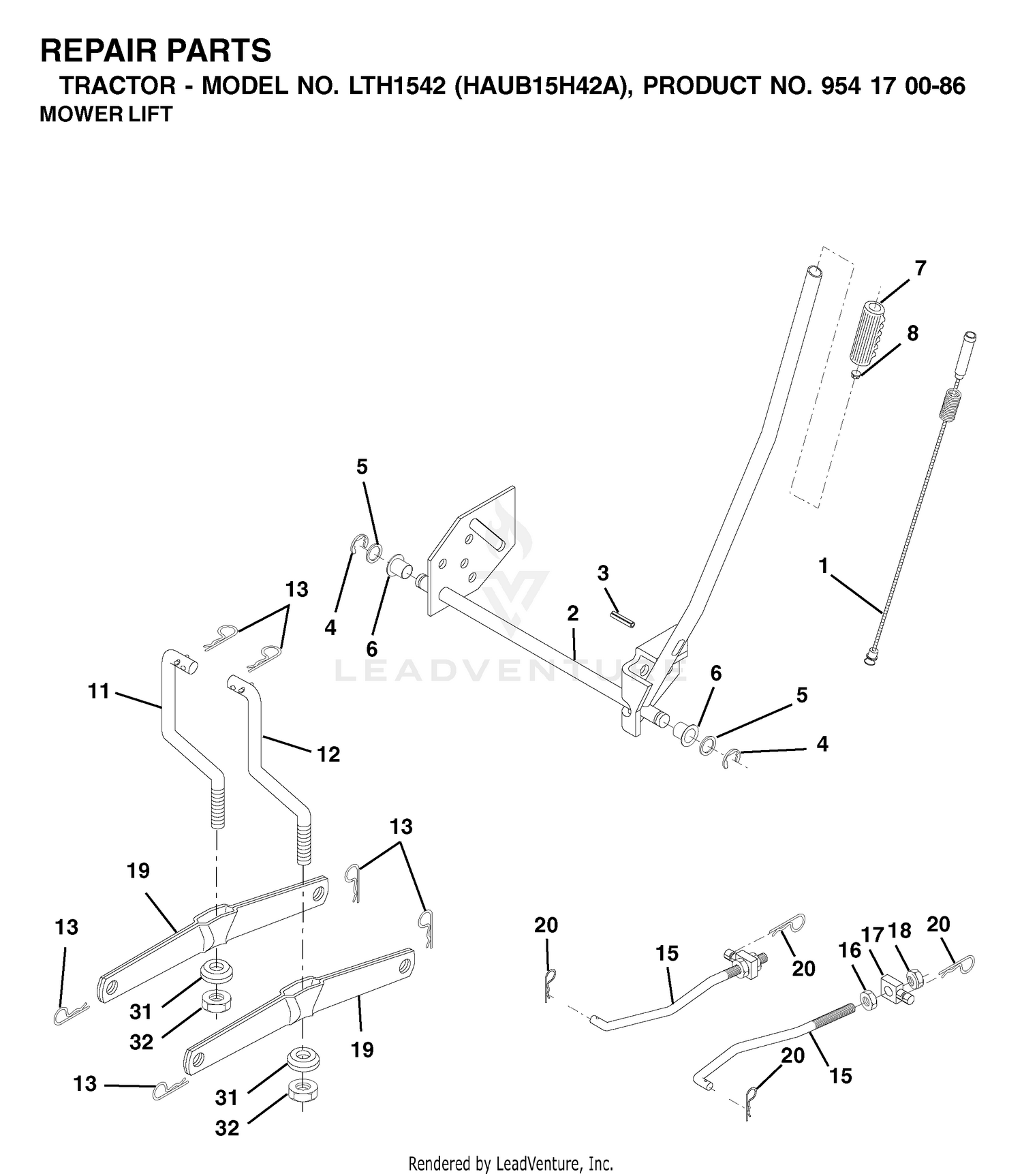 MOWER LIFT / DECK LIFT