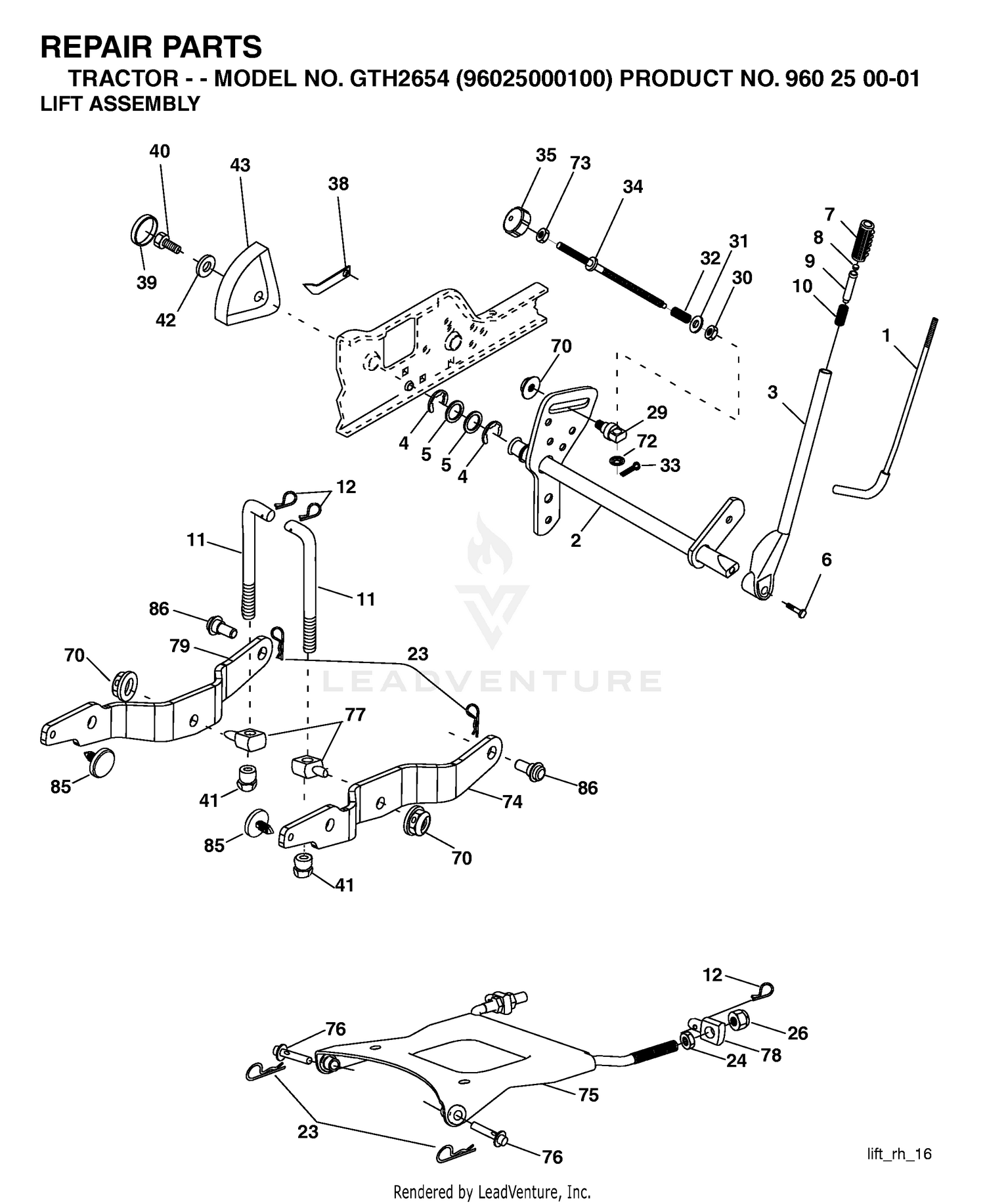 MOWER LIFT / DECK LIFT