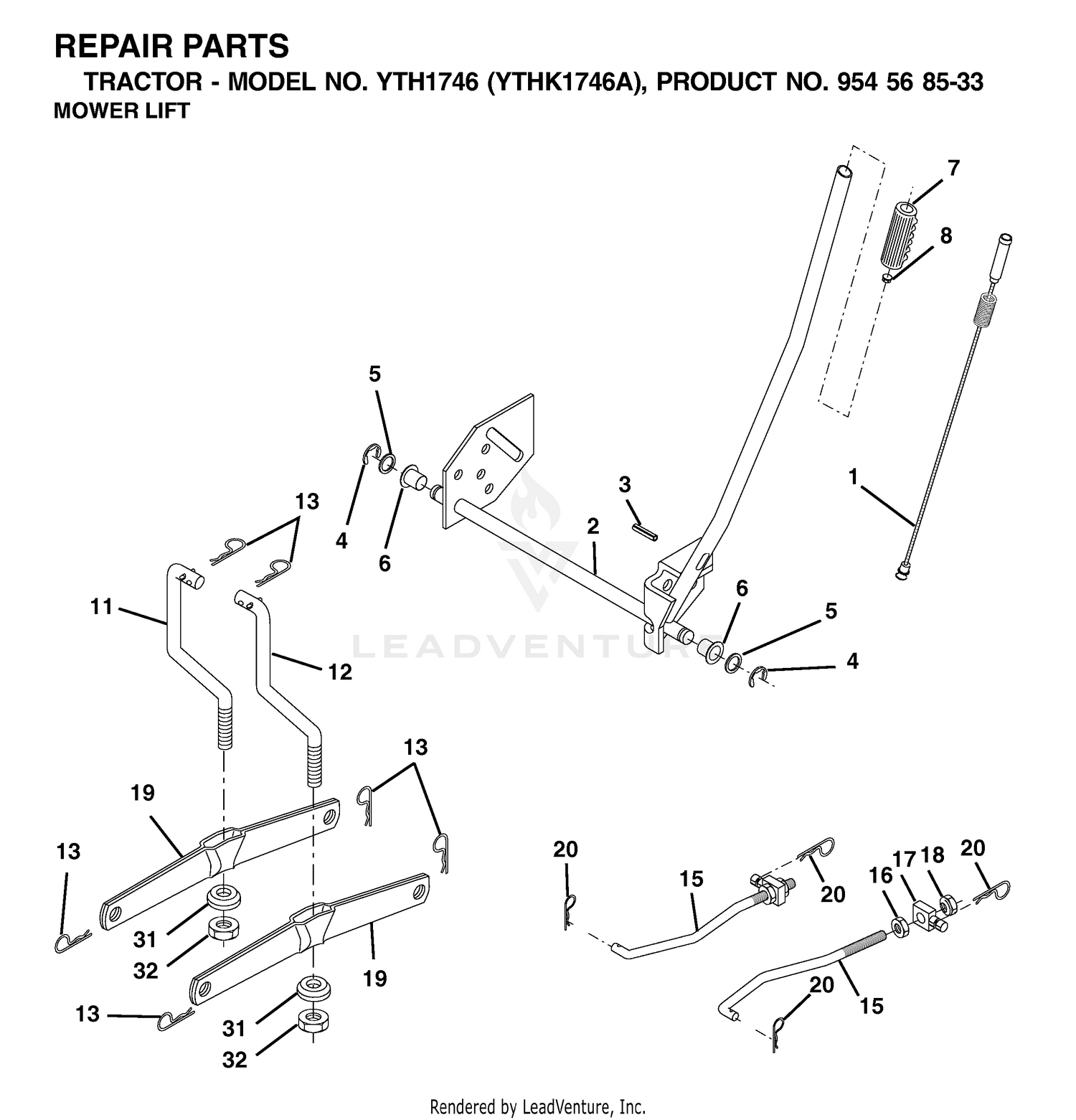 MOWER LIFT / DECK LIFT