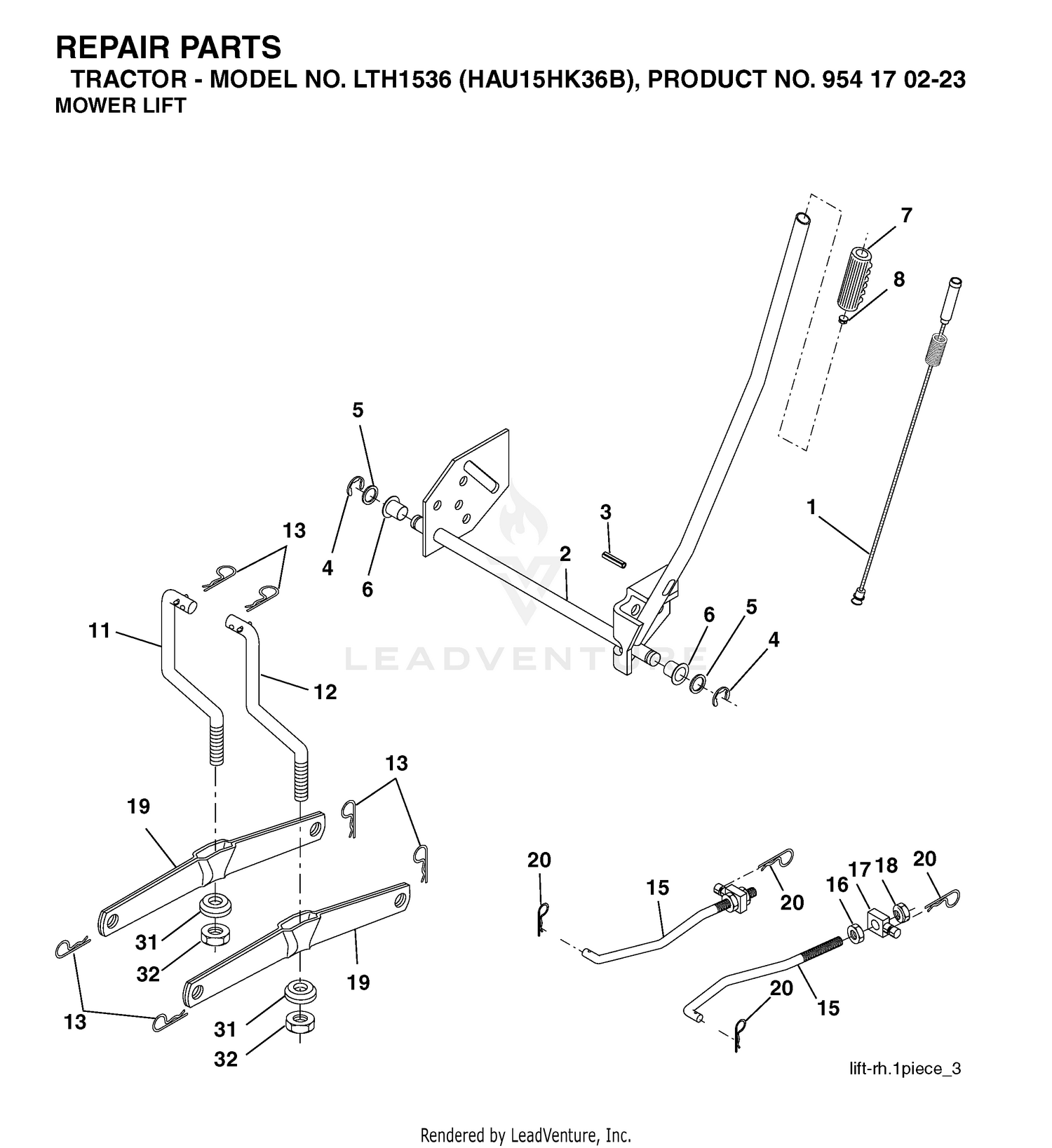 MOWER LIFT / DECK LIFT