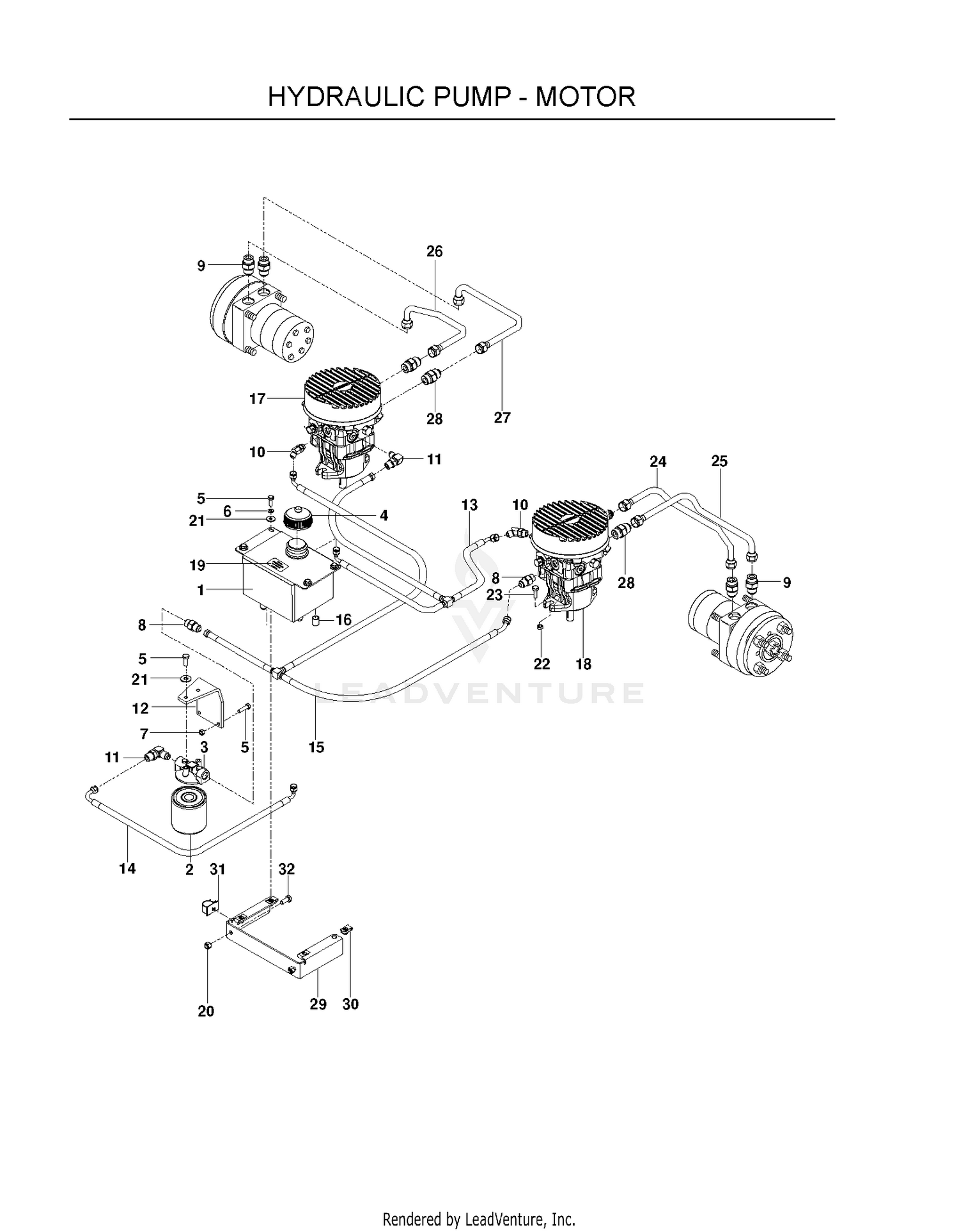 HYDRAULIC PUMP - MOTOR