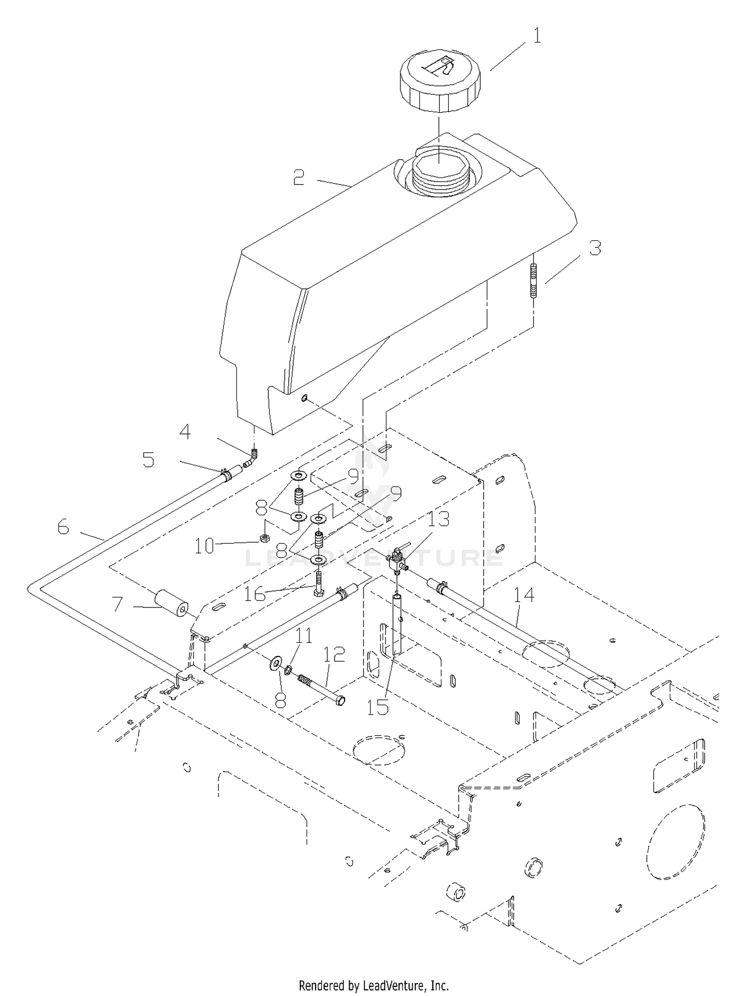 Kawasaki And Kohler Fuel Assembly