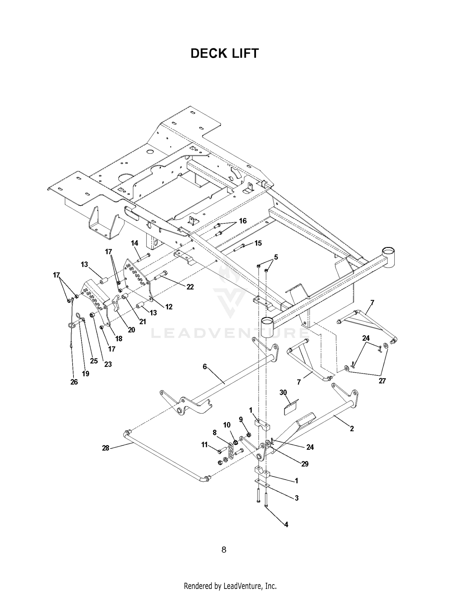 MOWER LIFT / DECK LIFT