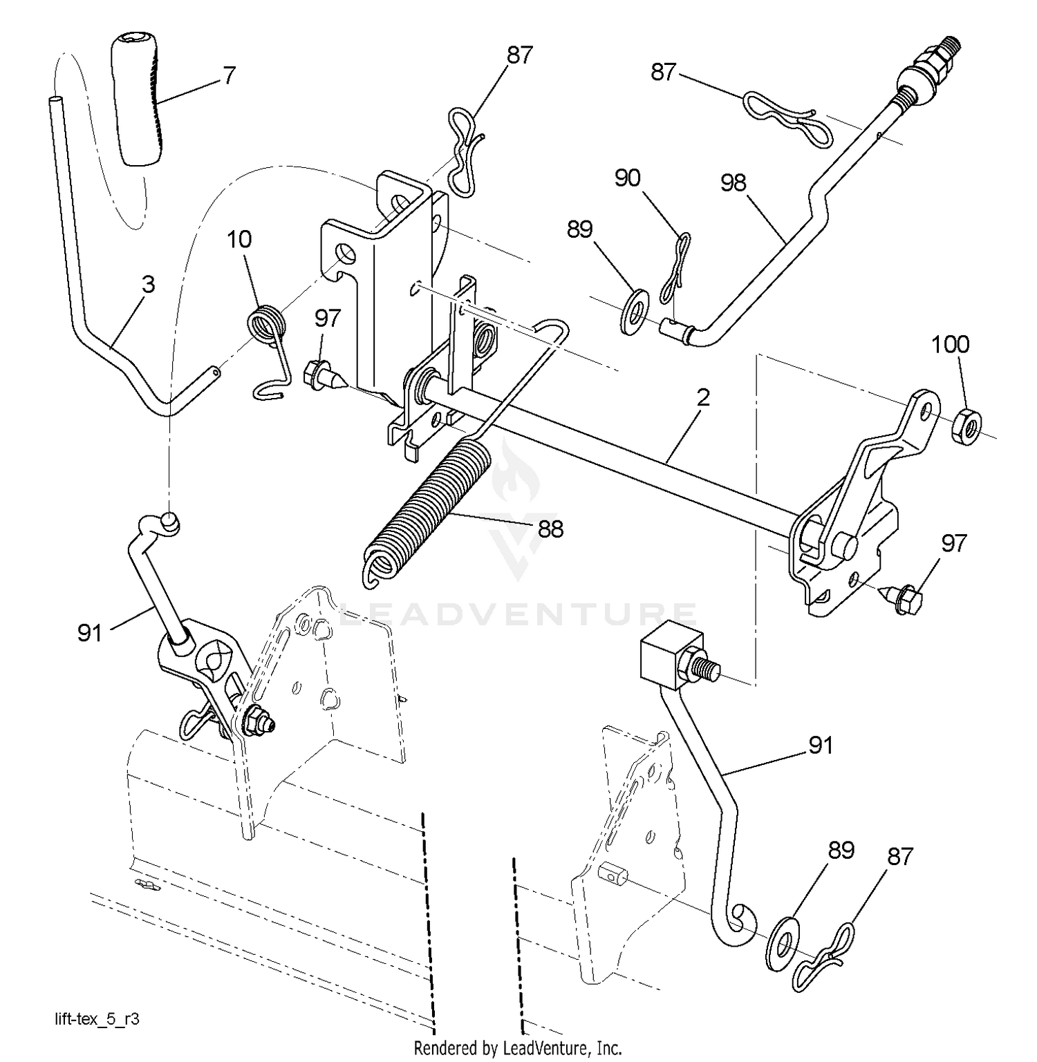 MOWER LIFT / DECK LIFT