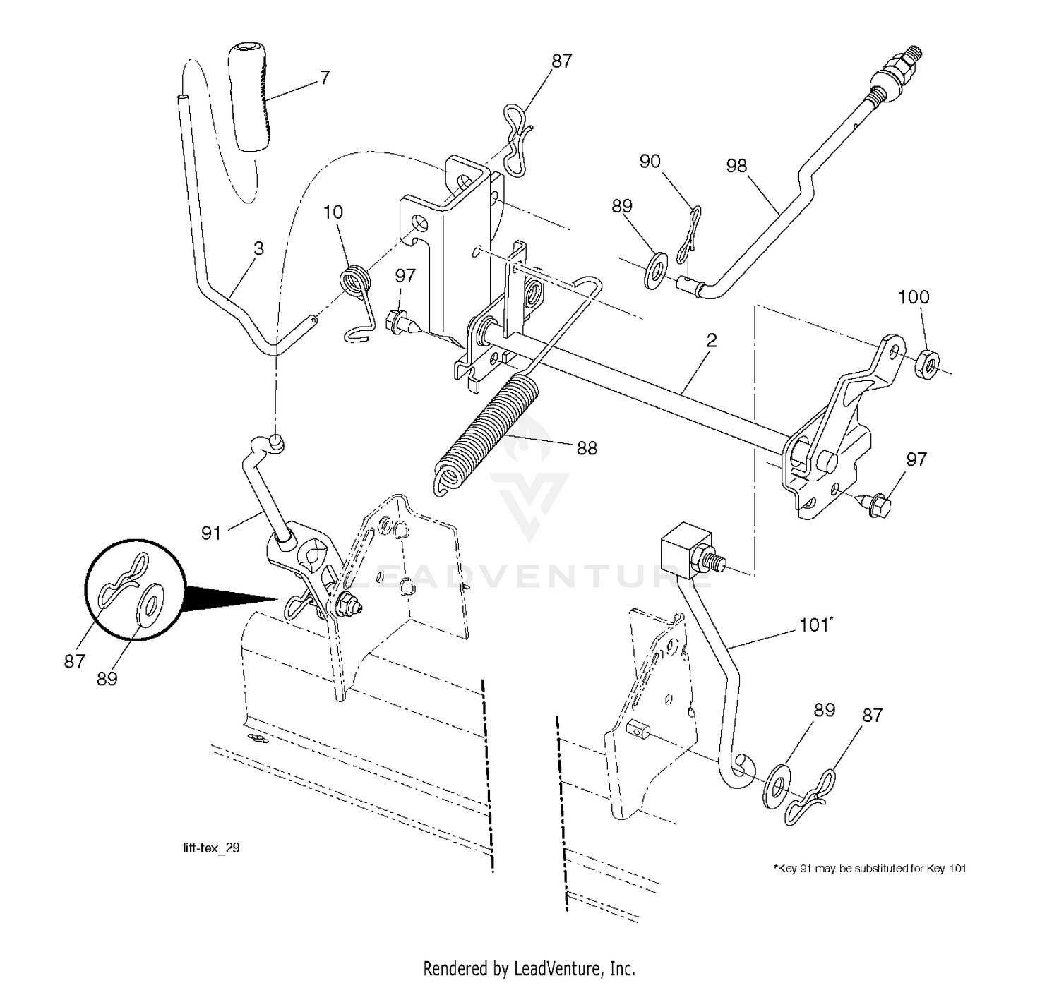 MOWER LIFT / DECK LIFT