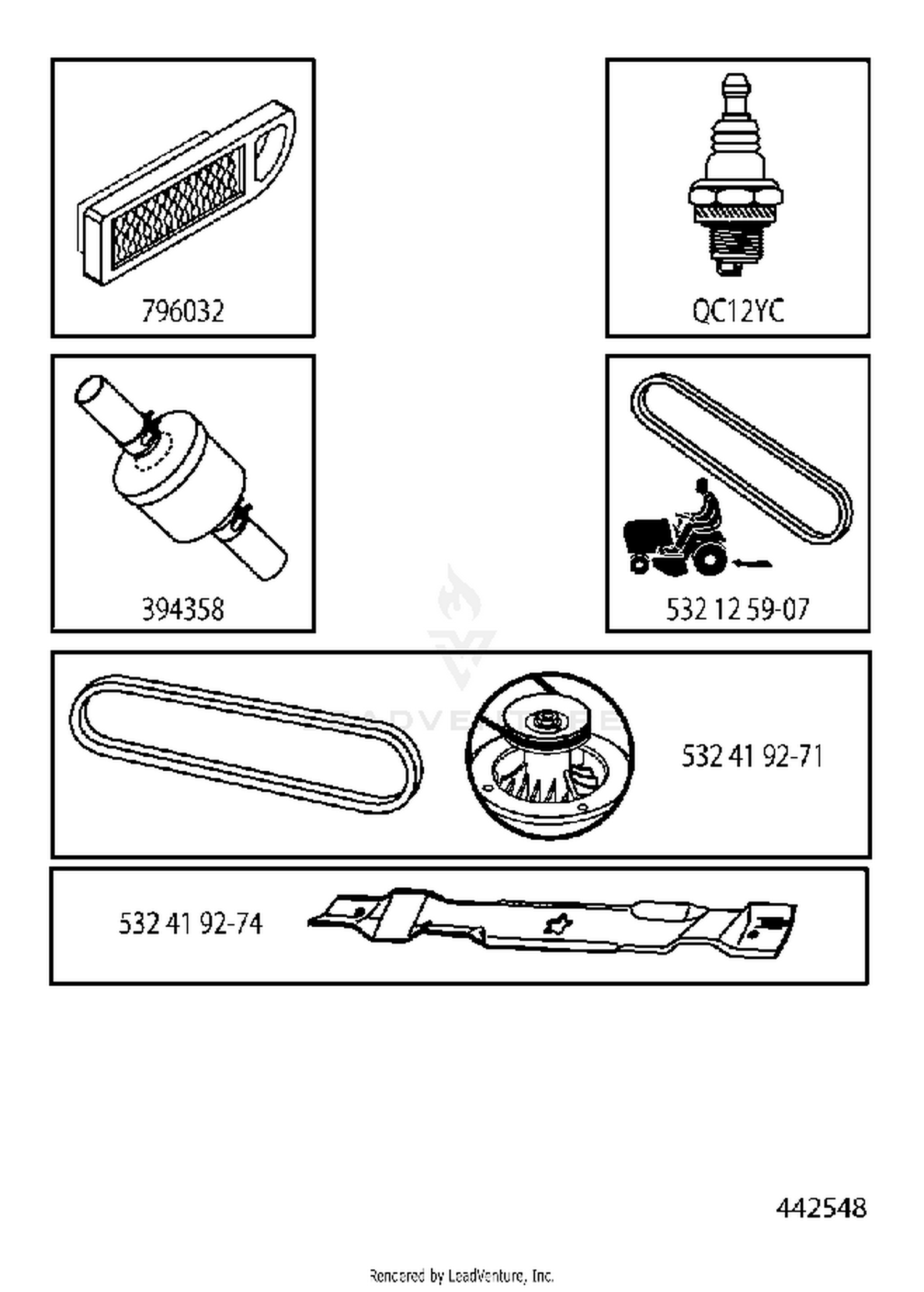 FREQUENTLY USED PARTS
