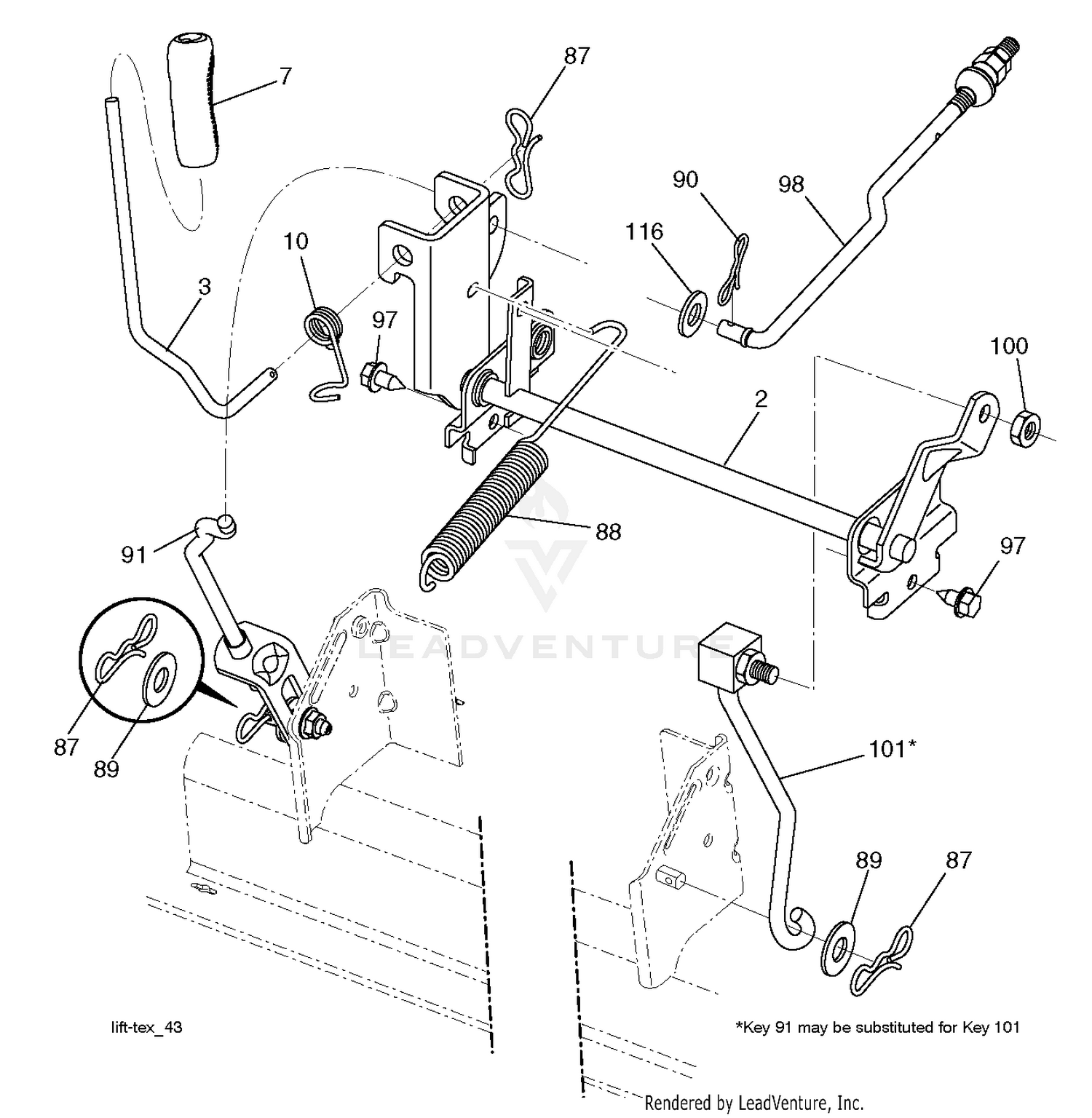 MOWER LIFT / DECK LIFT