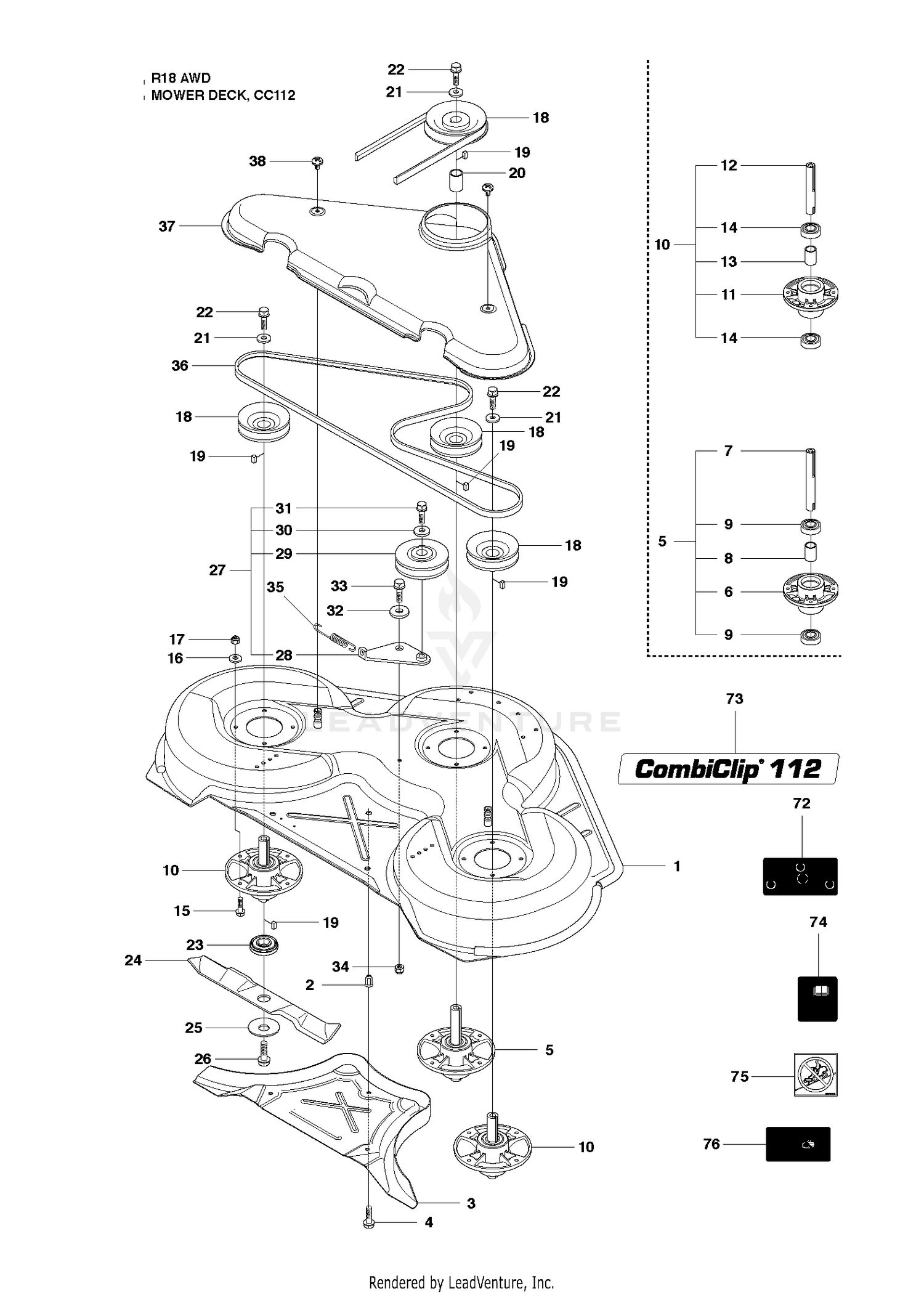 MOWER DECK / CUTTING DECK 4