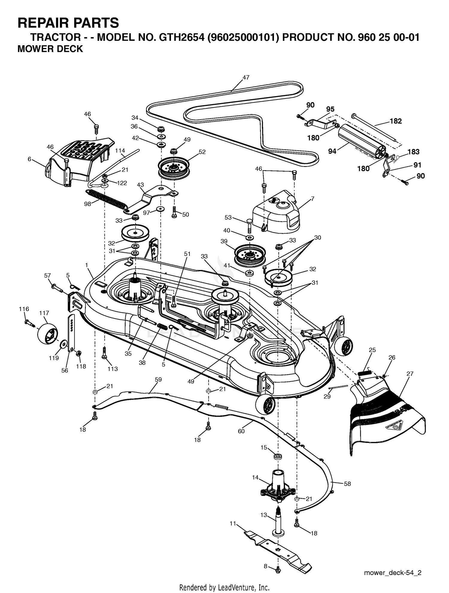 MOWER DECK / CUTTING DECK