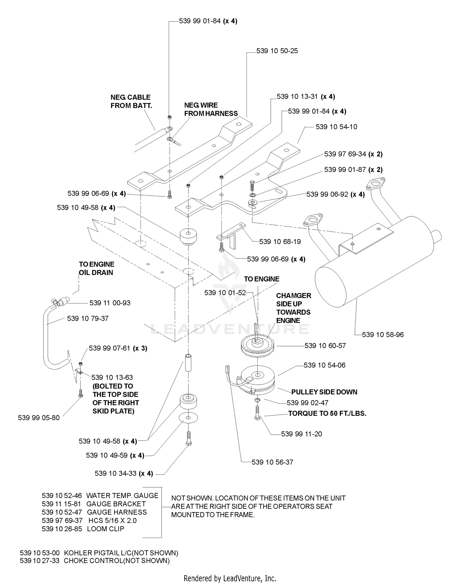 Liquid Cooled Kohler Engine Assembly