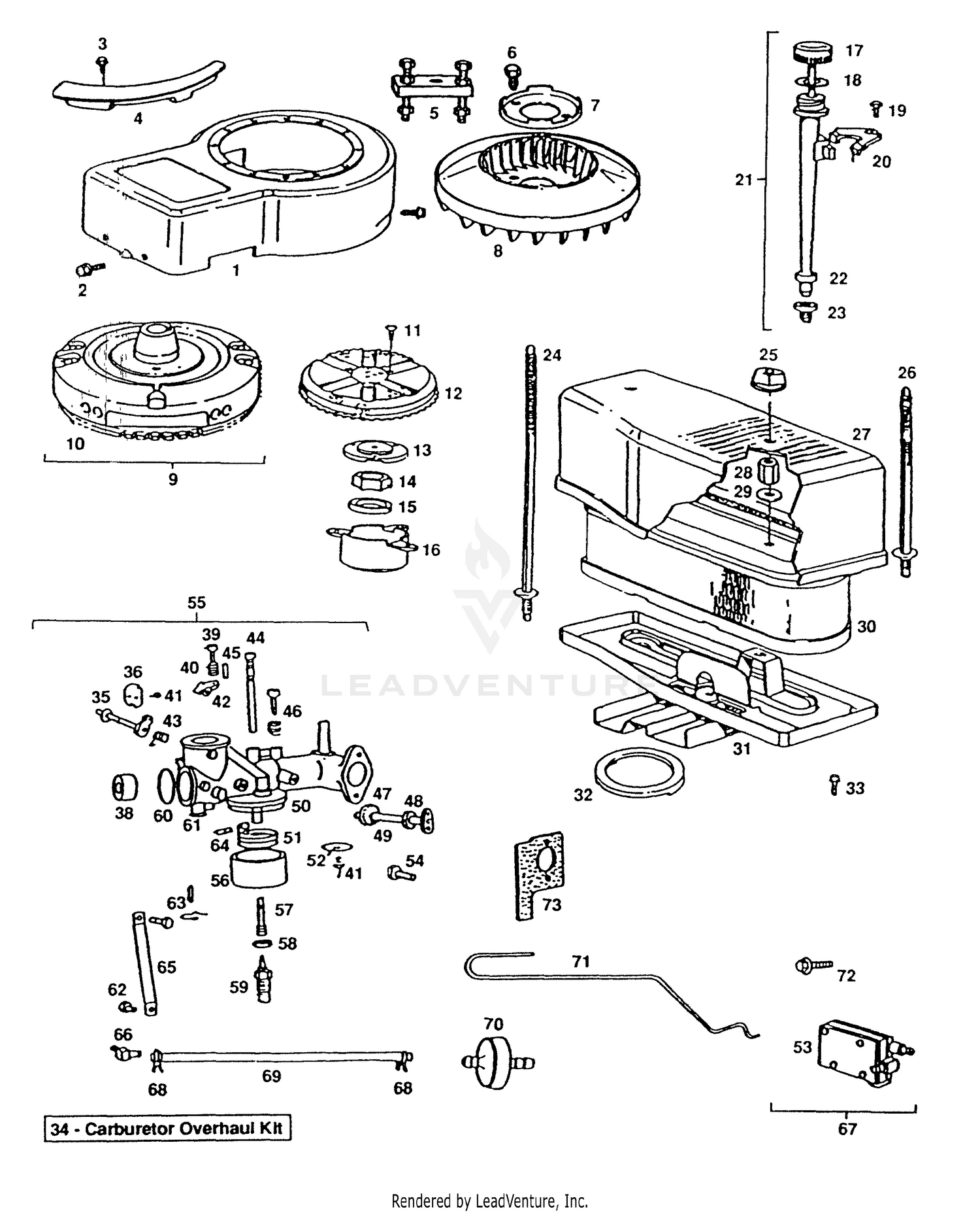 Engine B&S Model 281707 Type 0412-01 (Part 2)