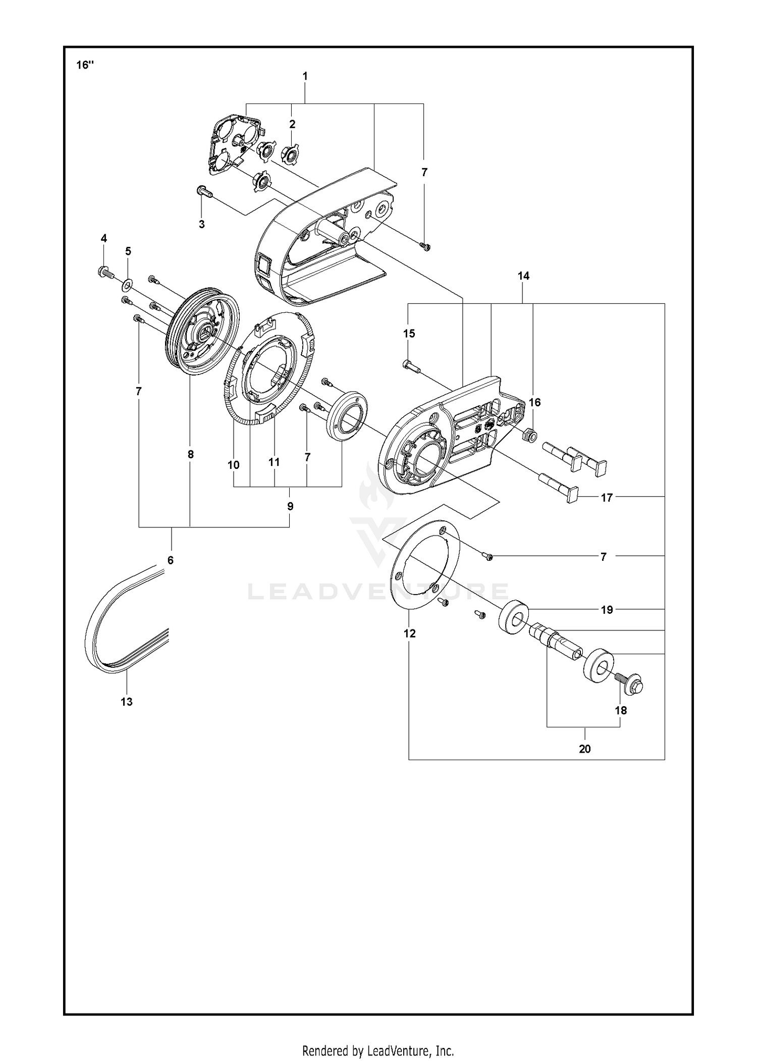 BELT GUARD & PULLEY 2
