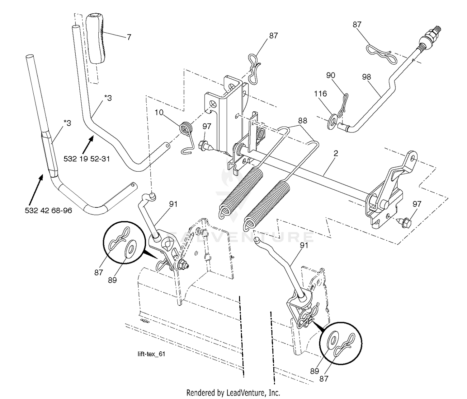 MOWER LIFT / DECK LIFT