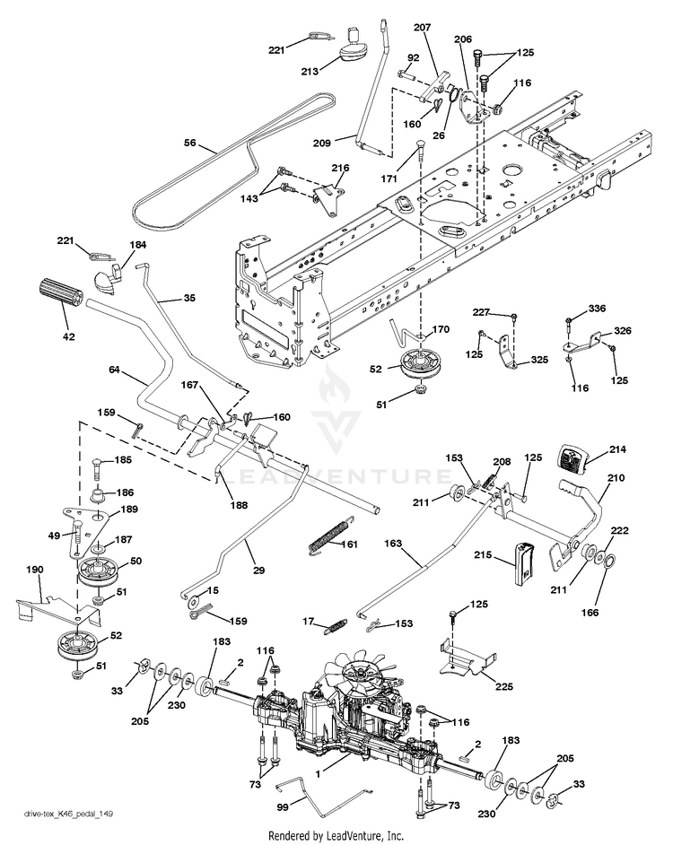 Husqvarna YTH22V46 96045004500 (201308) Tractors/Ride Mowers