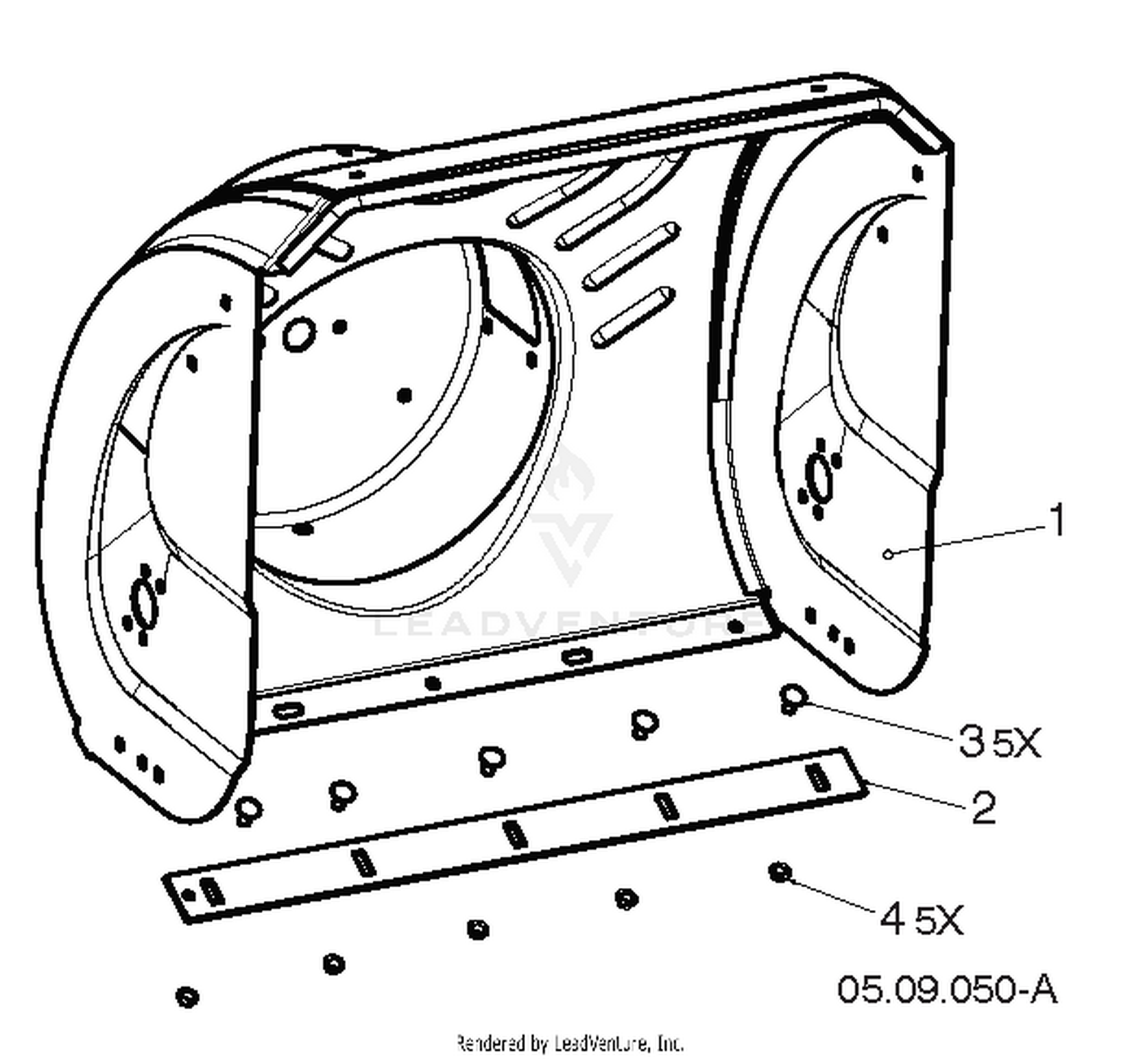 AUGER HOUSING & IMPELLER