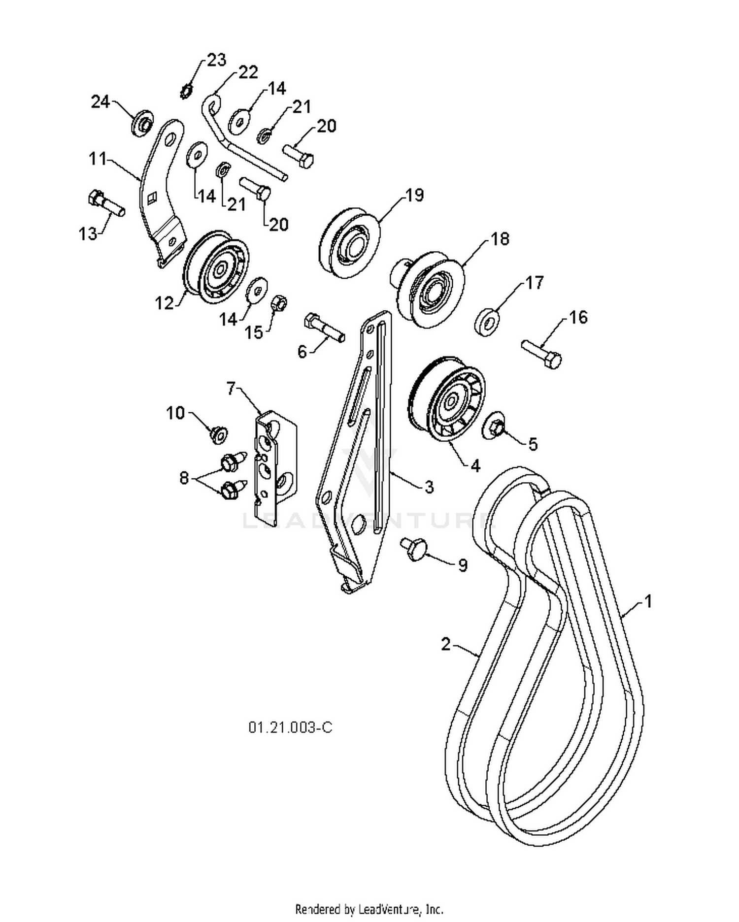 CHASSIS ENGINE PULLEYS