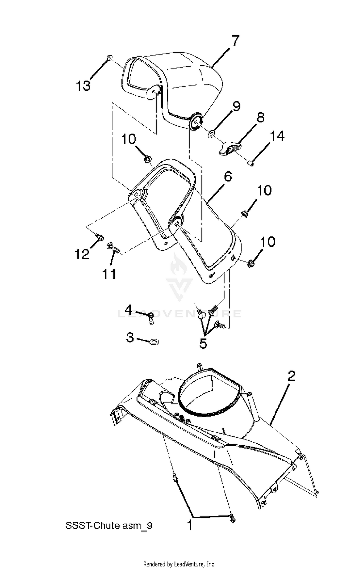 CONTROL PANEL & DISCHARGE CHUTE