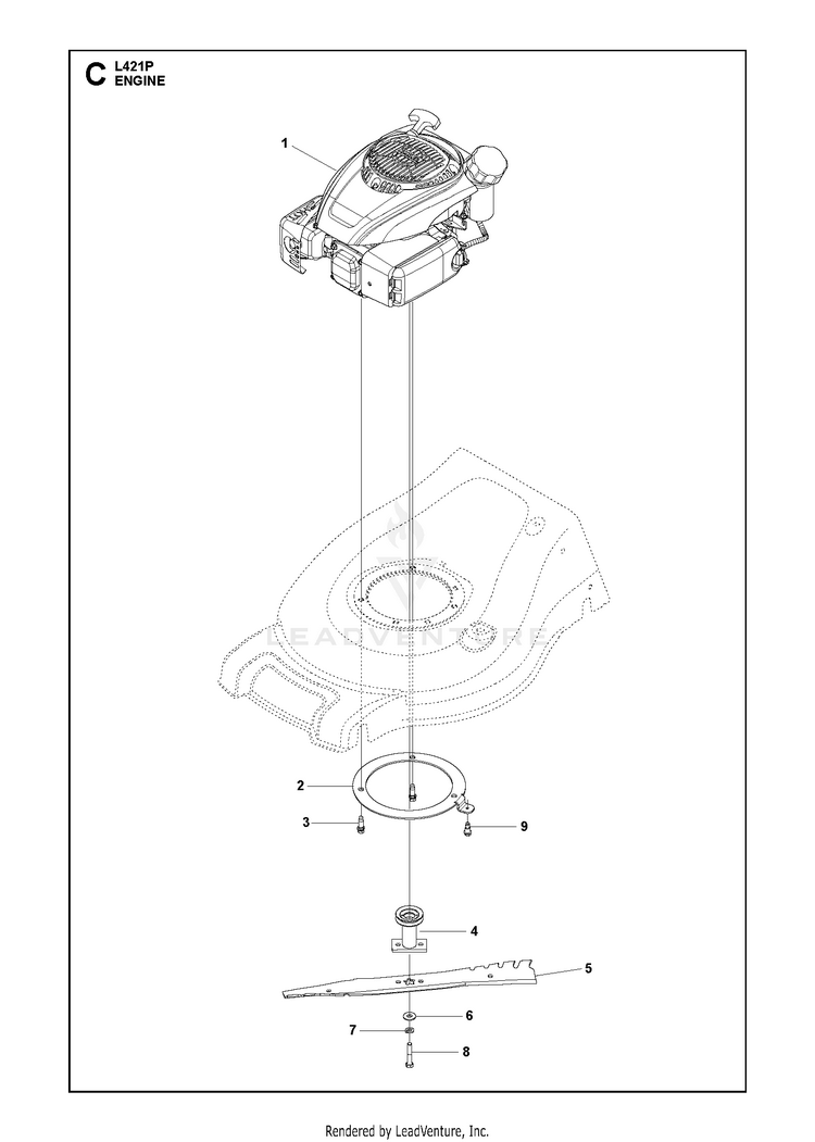 Husqvarna L 421P Walk Behind Mower Partswarehouse
