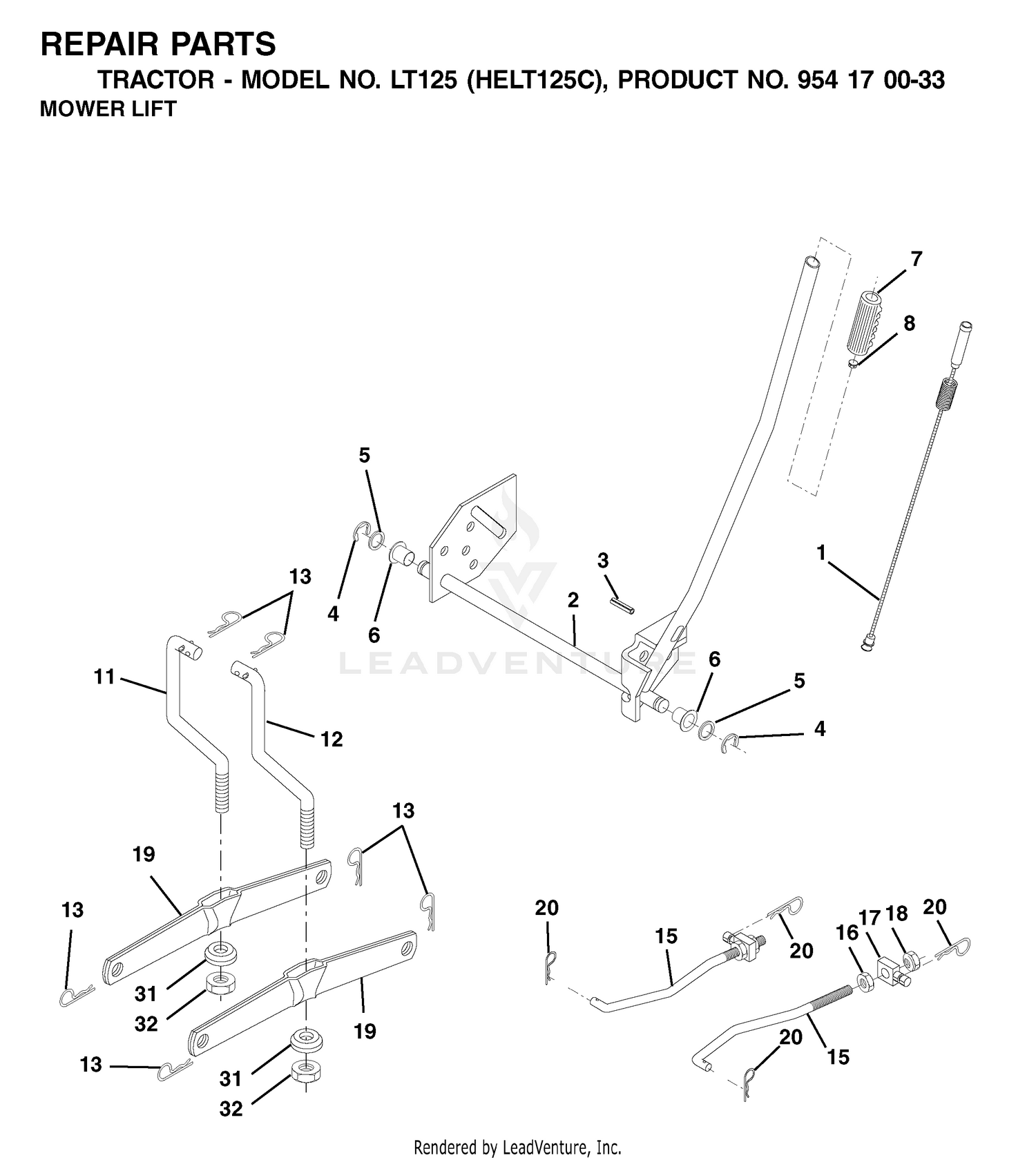 MOWER LIFT / DECK LIFT