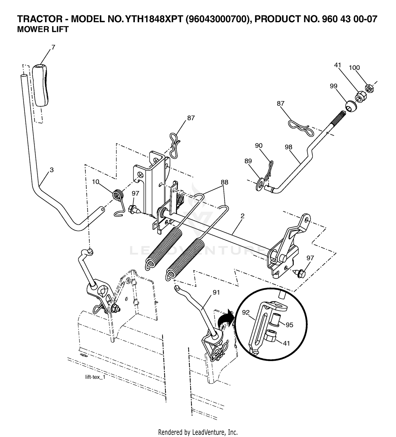 MOWER LIFT / DECK LIFT