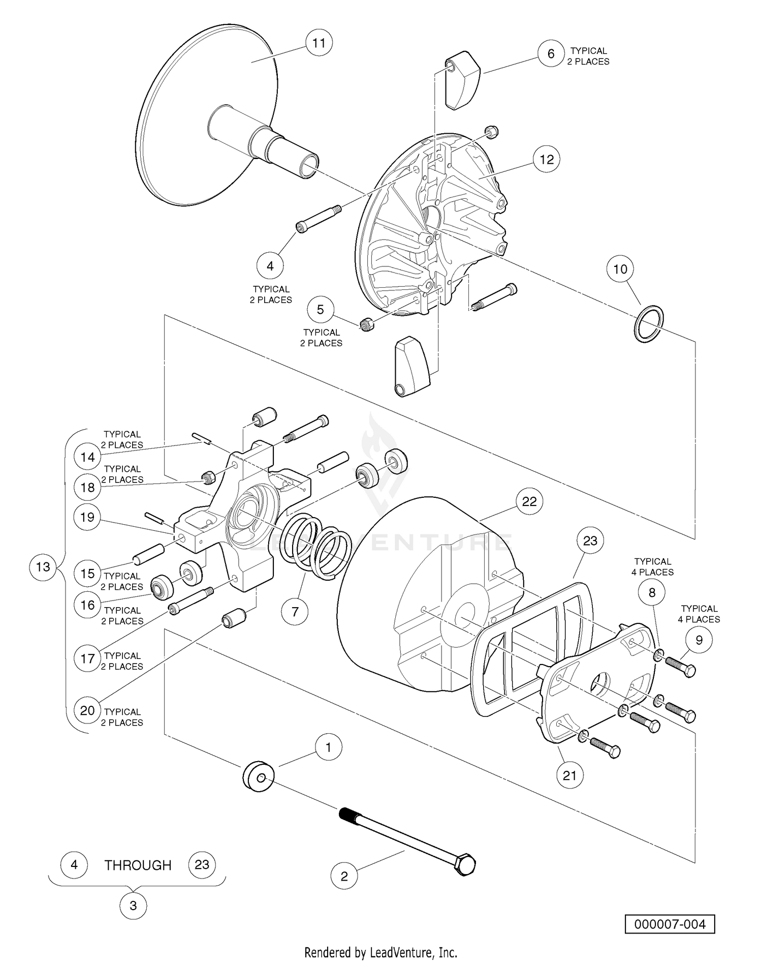 DRIVE CLUTCH - DIESEL VEHICLES
