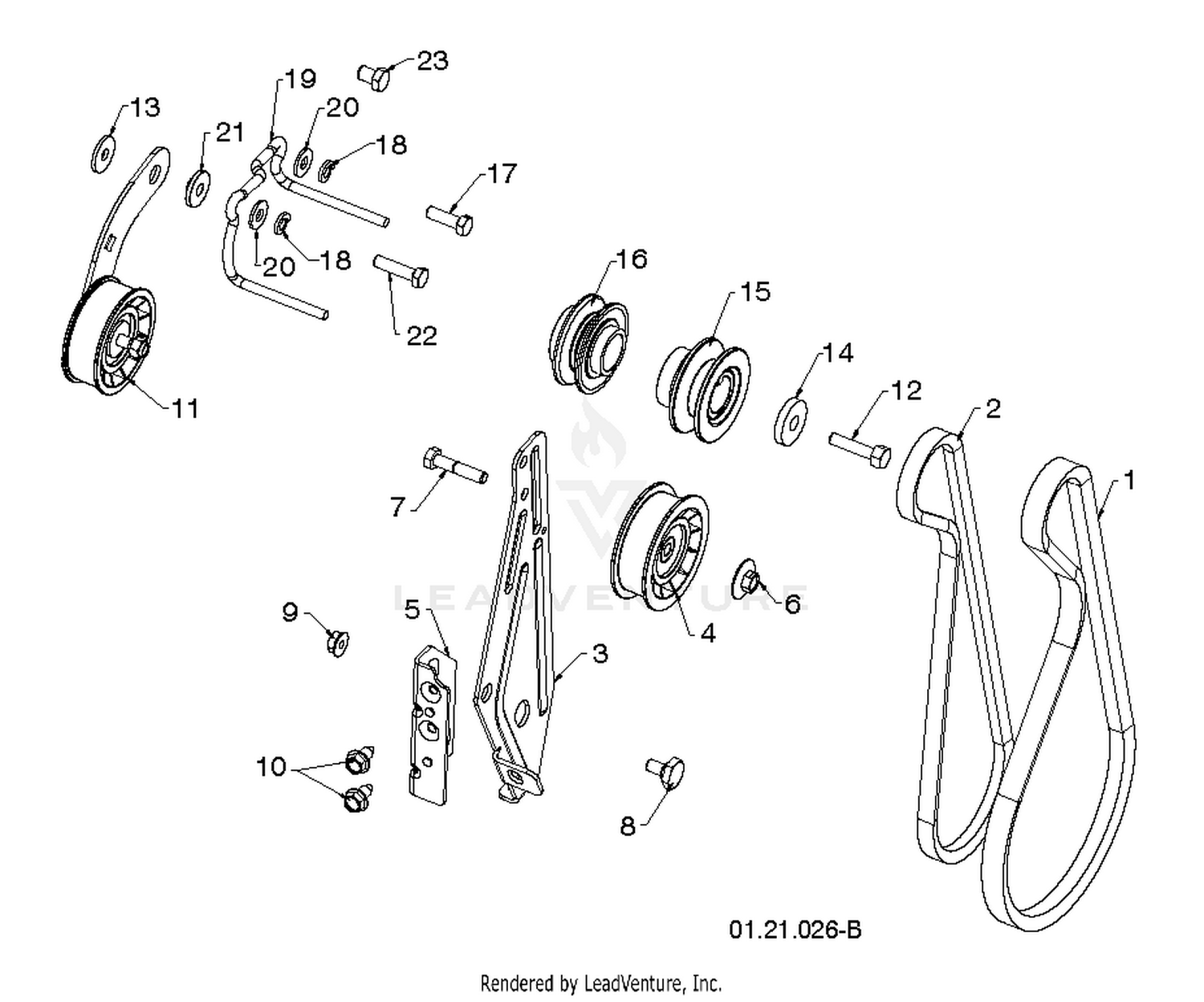 "CHASSIS, ENGINE & PULLEYS A"