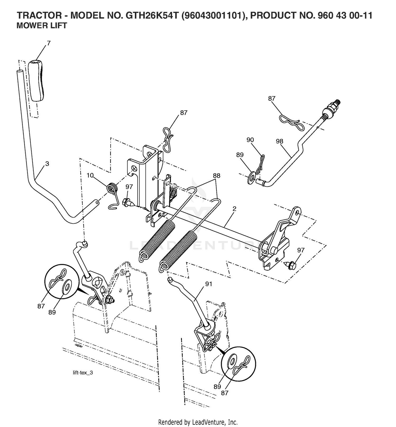 MOWER LIFT / DECK LIFT 2
