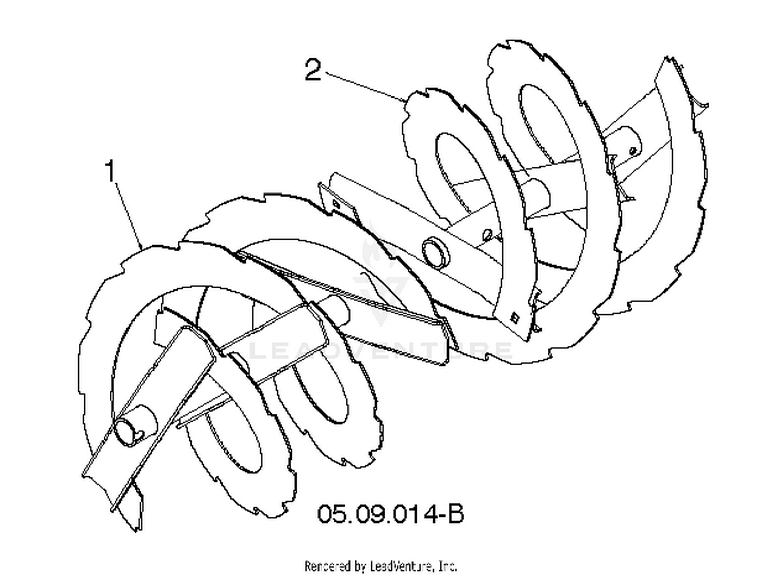 AUGER HOUSING & IMPELLER 5