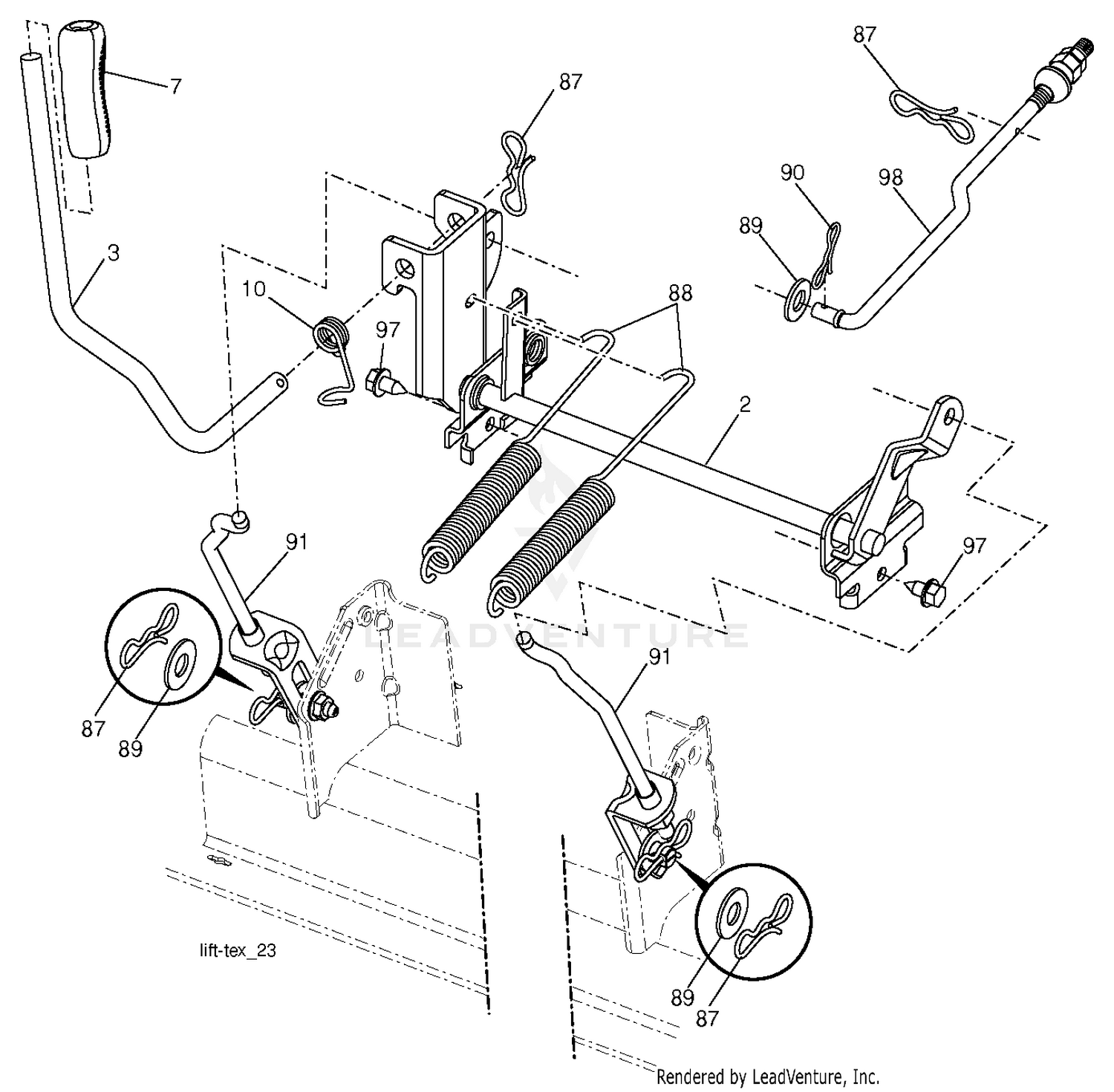 MOWER LIFT / DECK LIFT