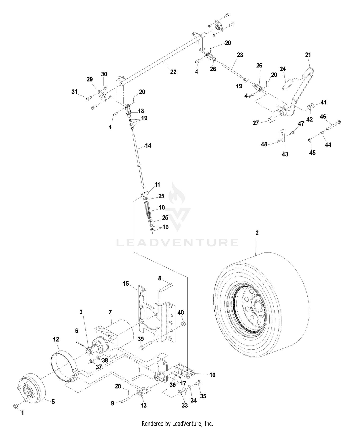Park Brake Assembly (TF)