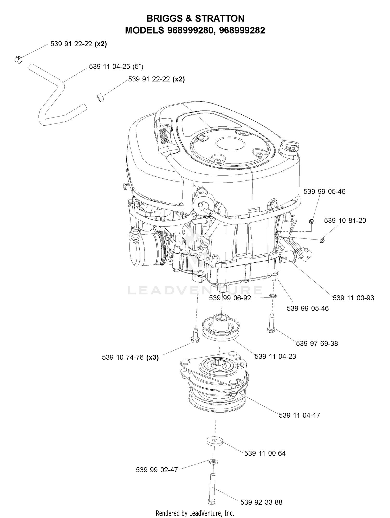 Engine Assembly (15 & 17.5 HP)