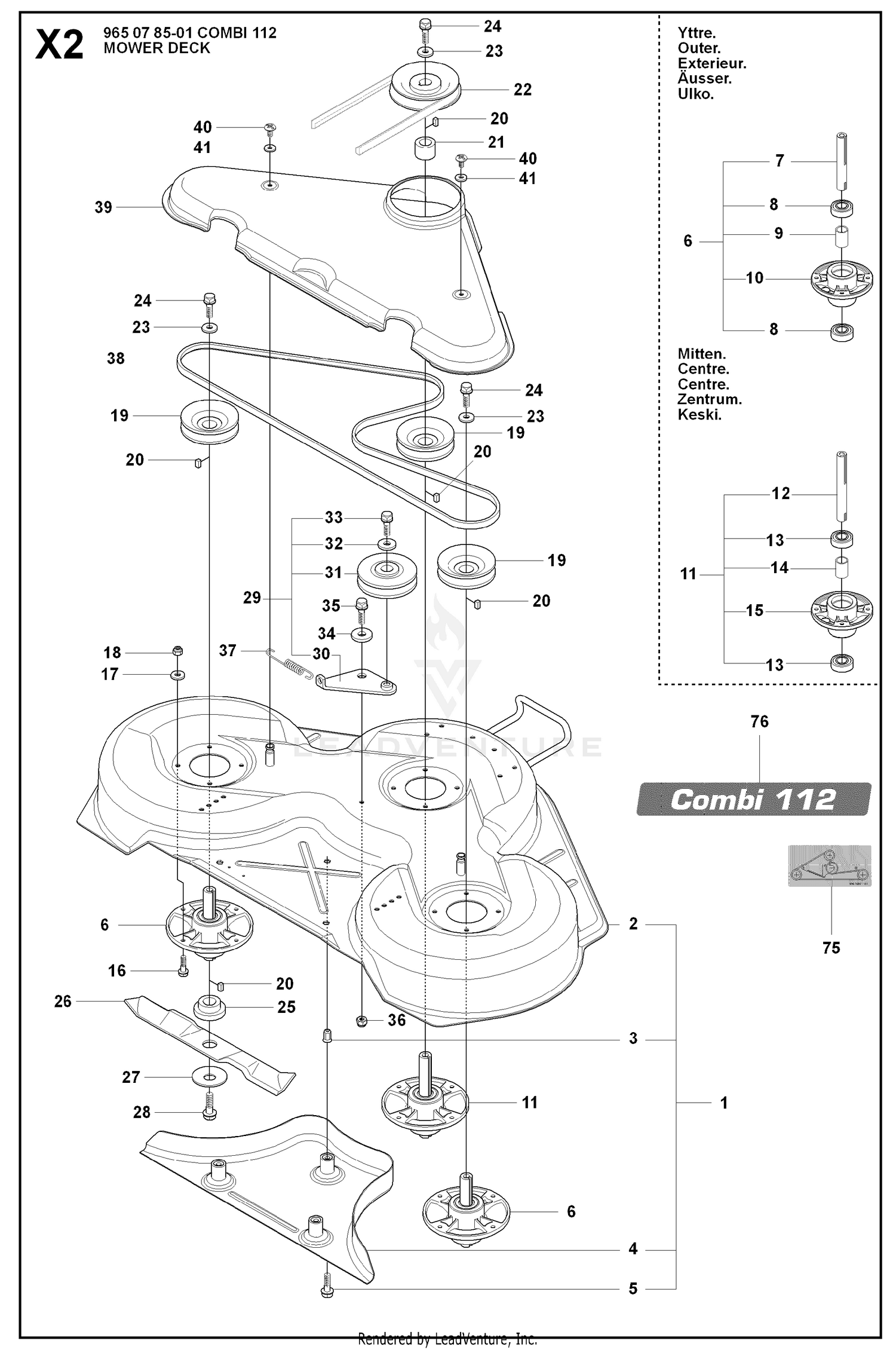 44"/112CM CUTTING DECK 2