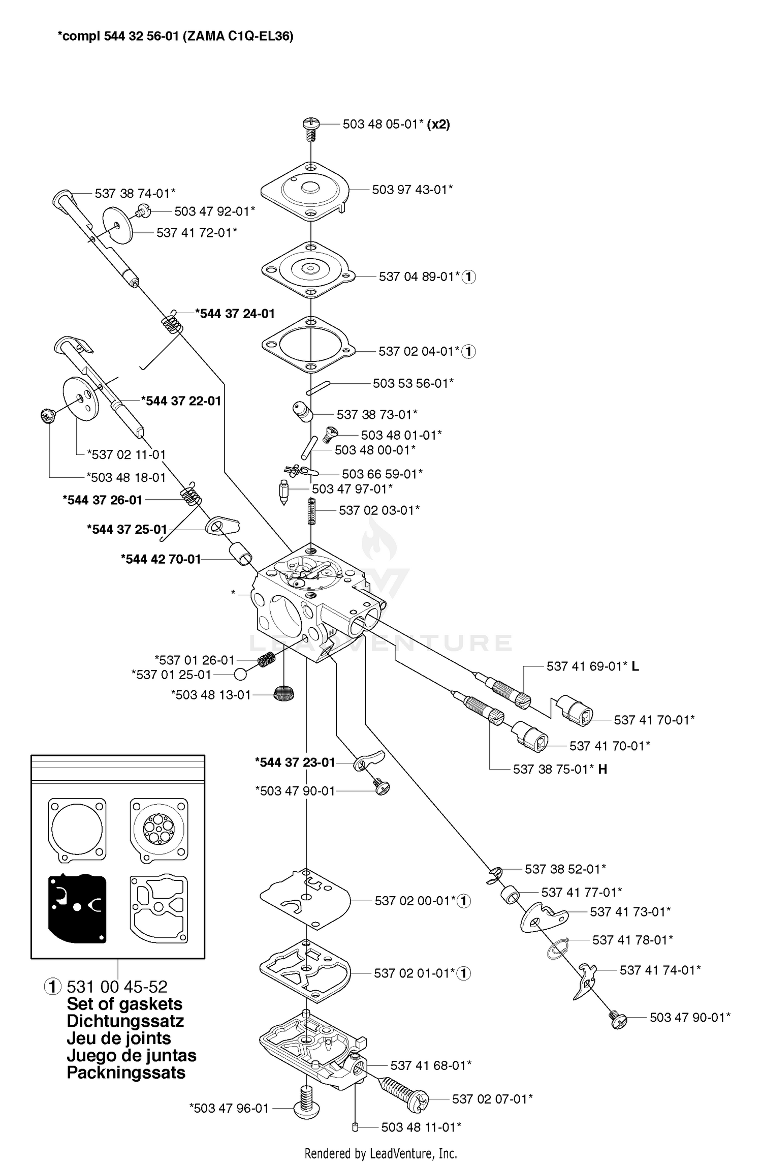 Carburetor Parts (ZAMA C1Q-EL36)