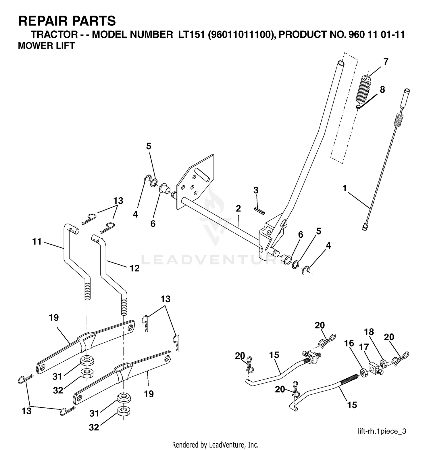 MOWER LIFT / DECK LIFT
