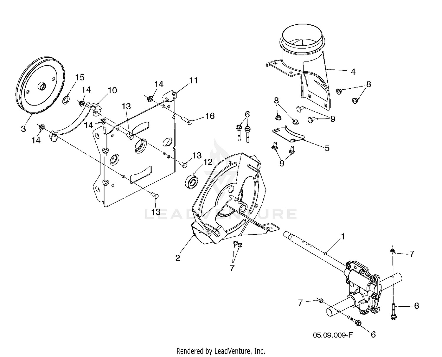 AUGER HOUSING & IMPELLER 6