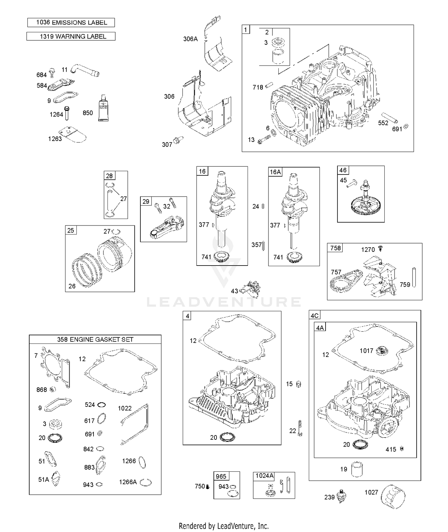 CAMSHAFT,CRANKSHAFT & COUNTER BALANCE, CYLINDER, ENGINE SUMP & BREATHER, LUBRICATION, PISTON, RINGS, CONNECTING ROD 3