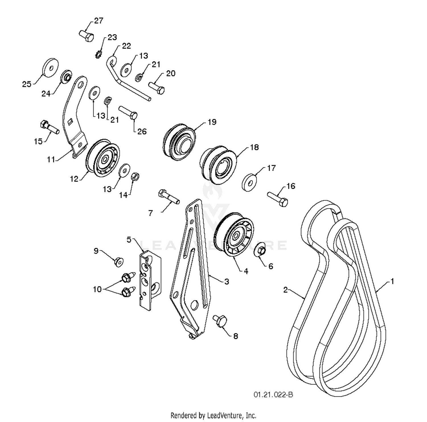 "CHASSIS, ENGINE & PULLEYS" 3