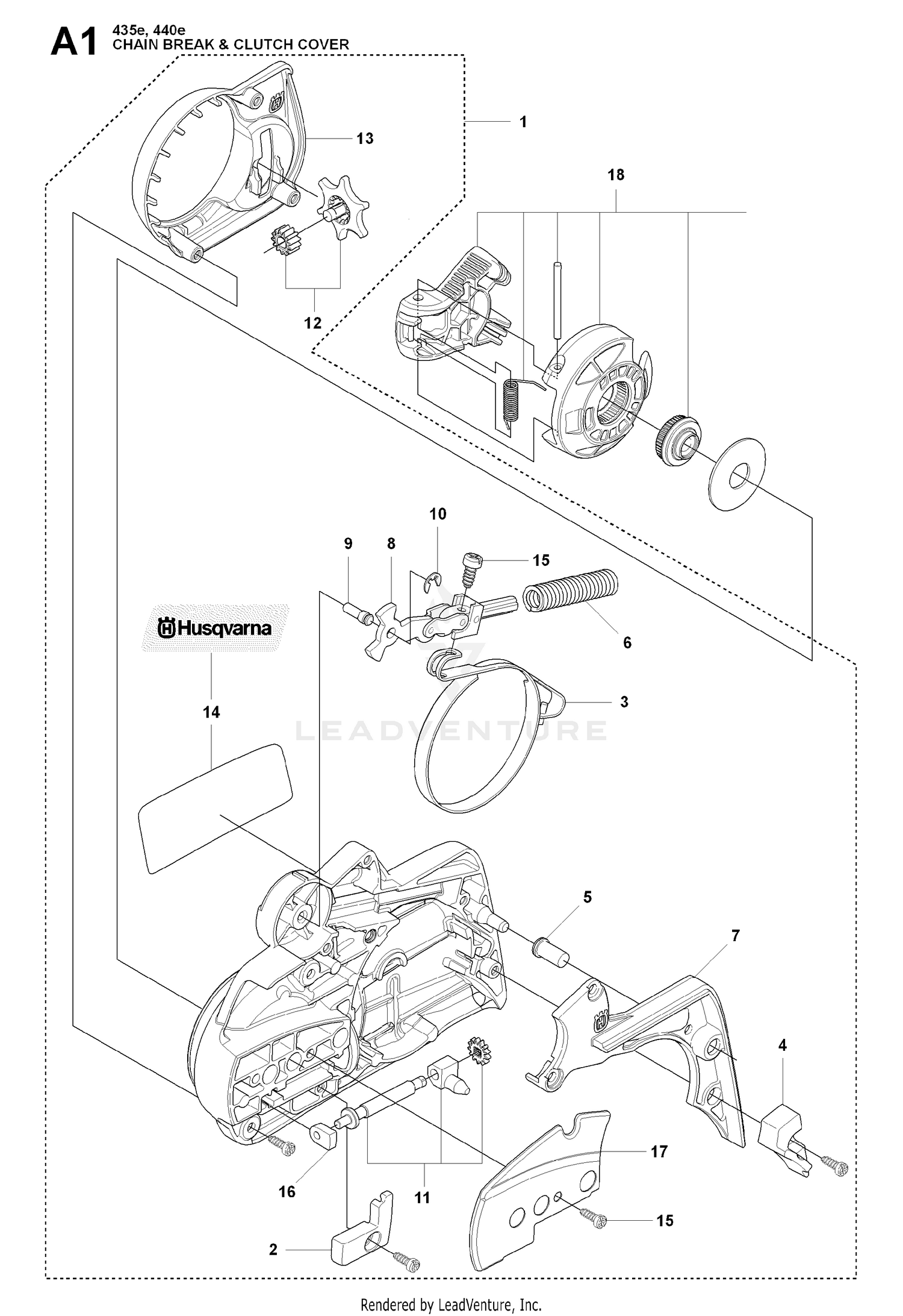 CHAIN BRAKE & CLUTCH COVER