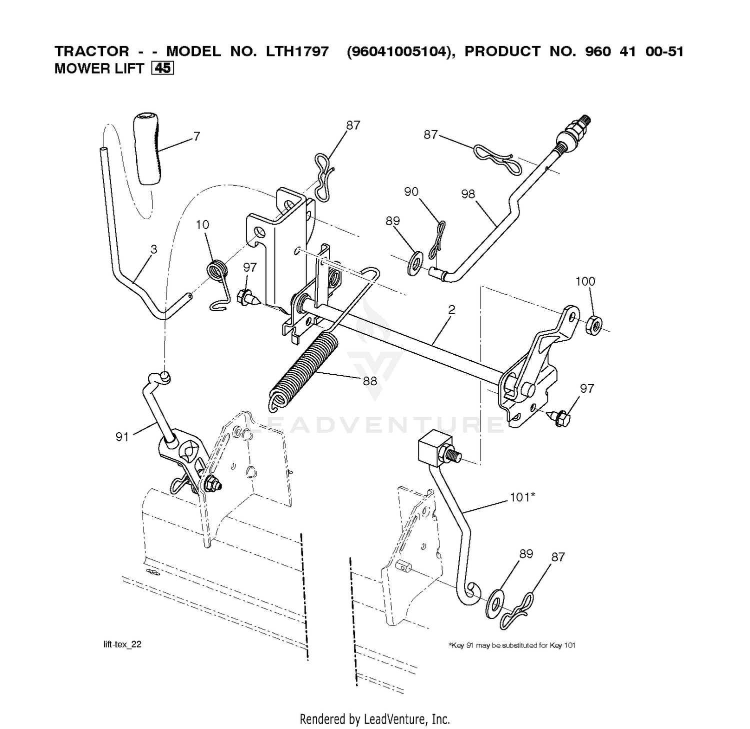 MOWER LIFT / DECK LIFT