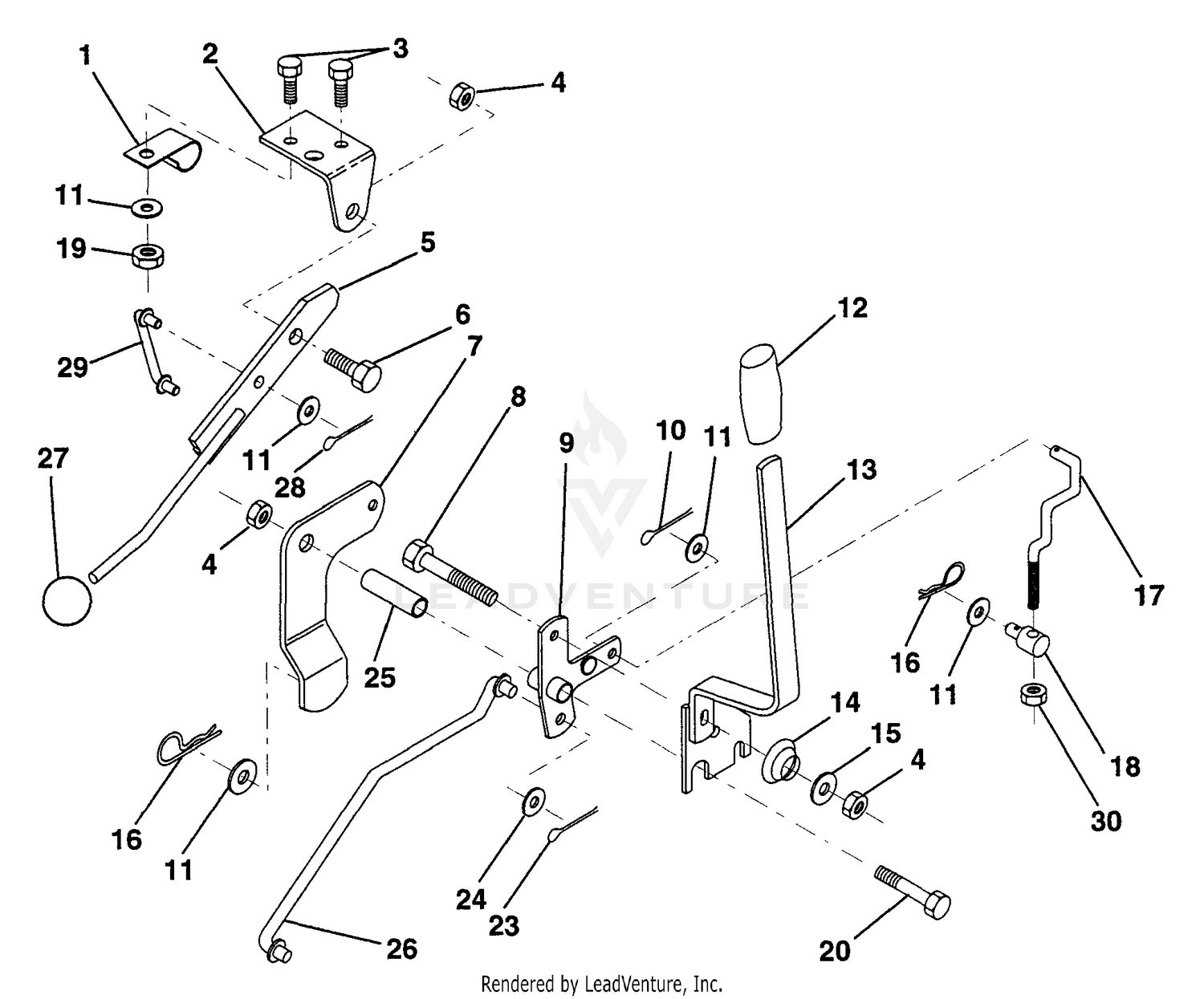 Mower Lift Lever