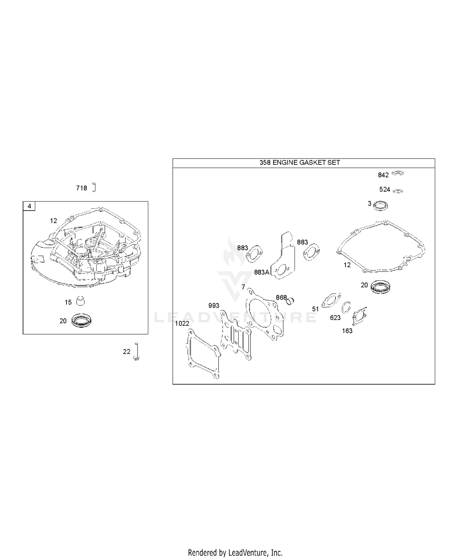 GASKET SET-ENGINE, SUMP 6
