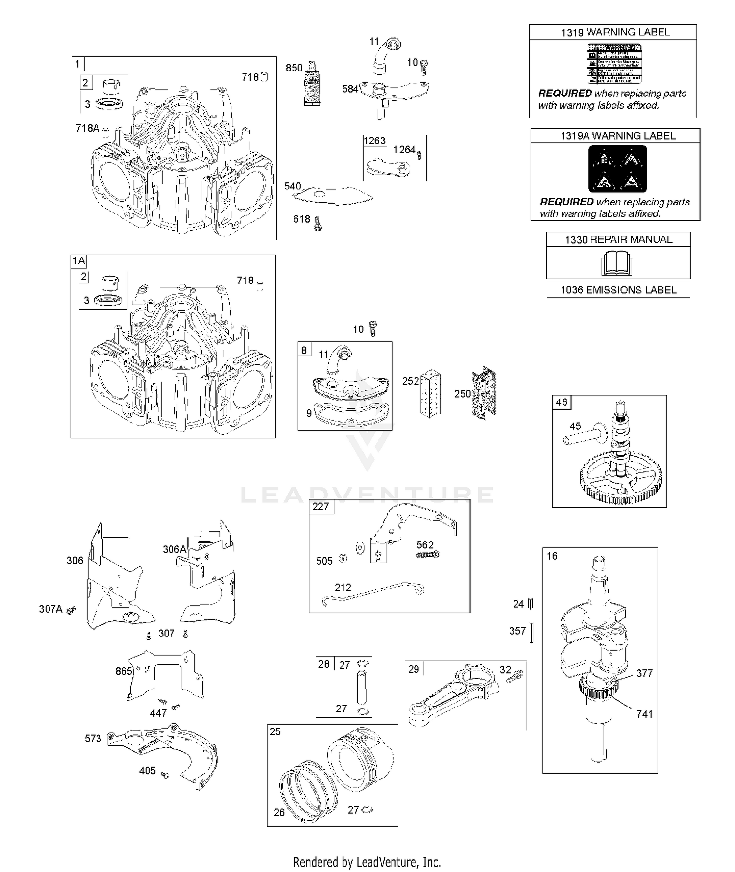 CYLINDER, CRANKSHAFT, CAMSHAFT, AIR GUIDES 5