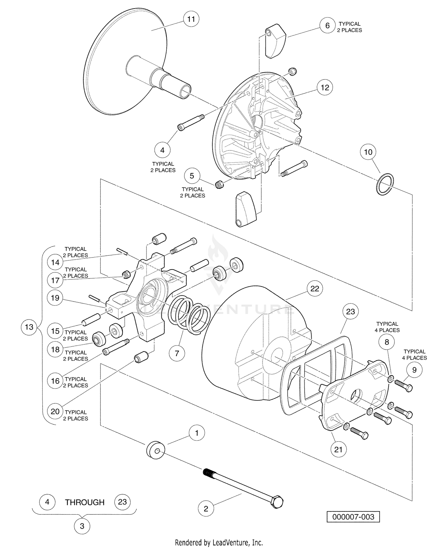Drive Clutch - Gasoline Vehicles