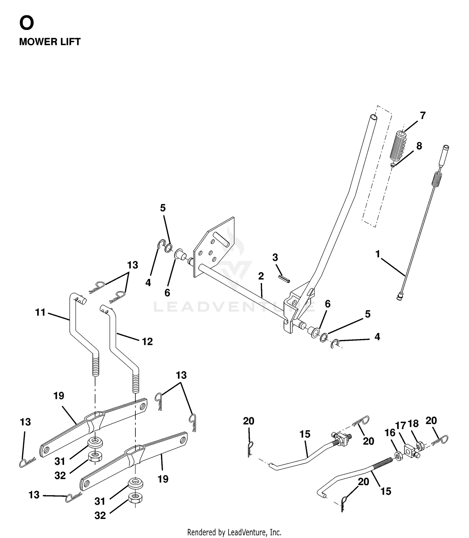 MOWER LIFT / DECK LIFT