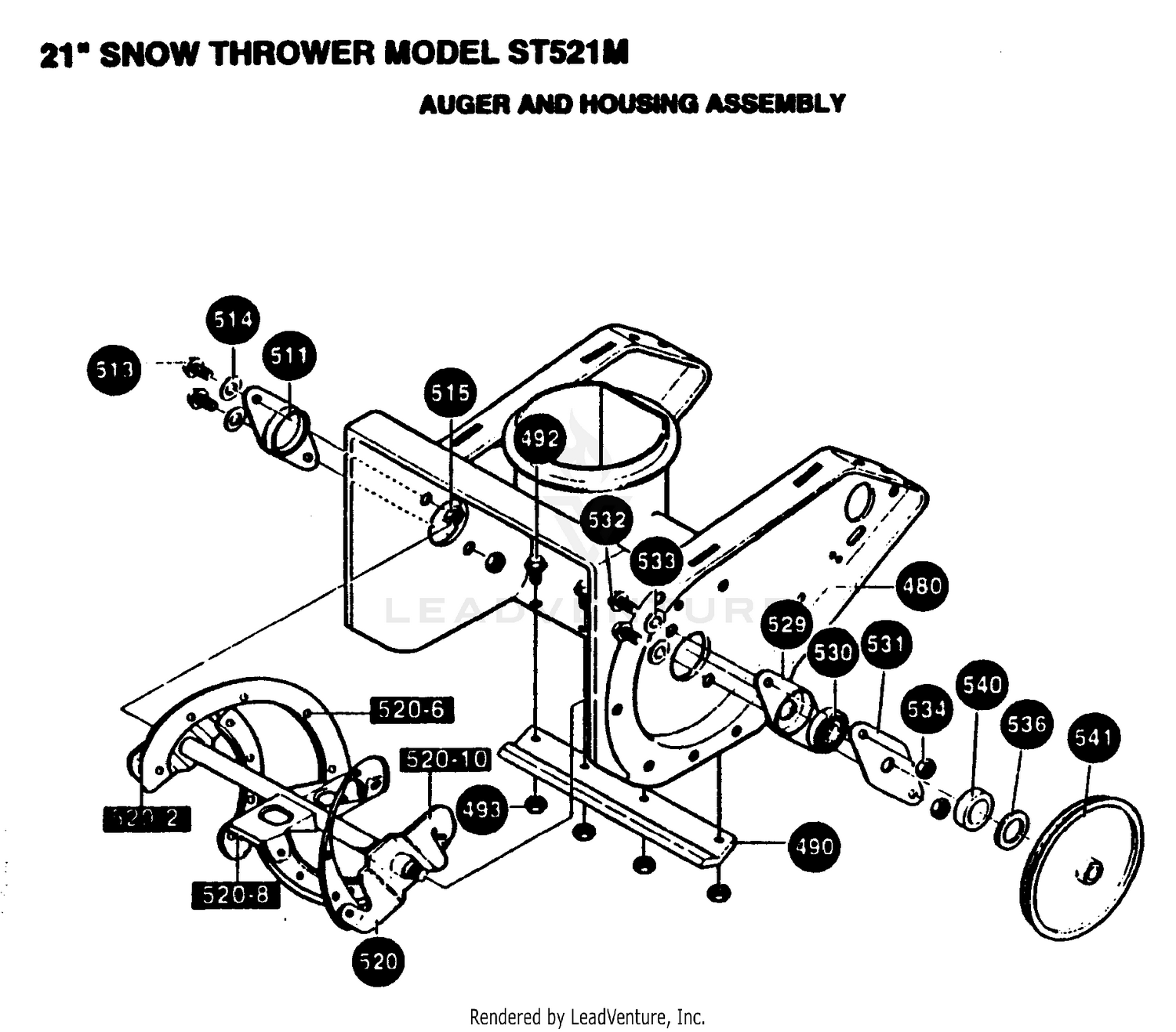 AUGER HOUSING & IMPELLER