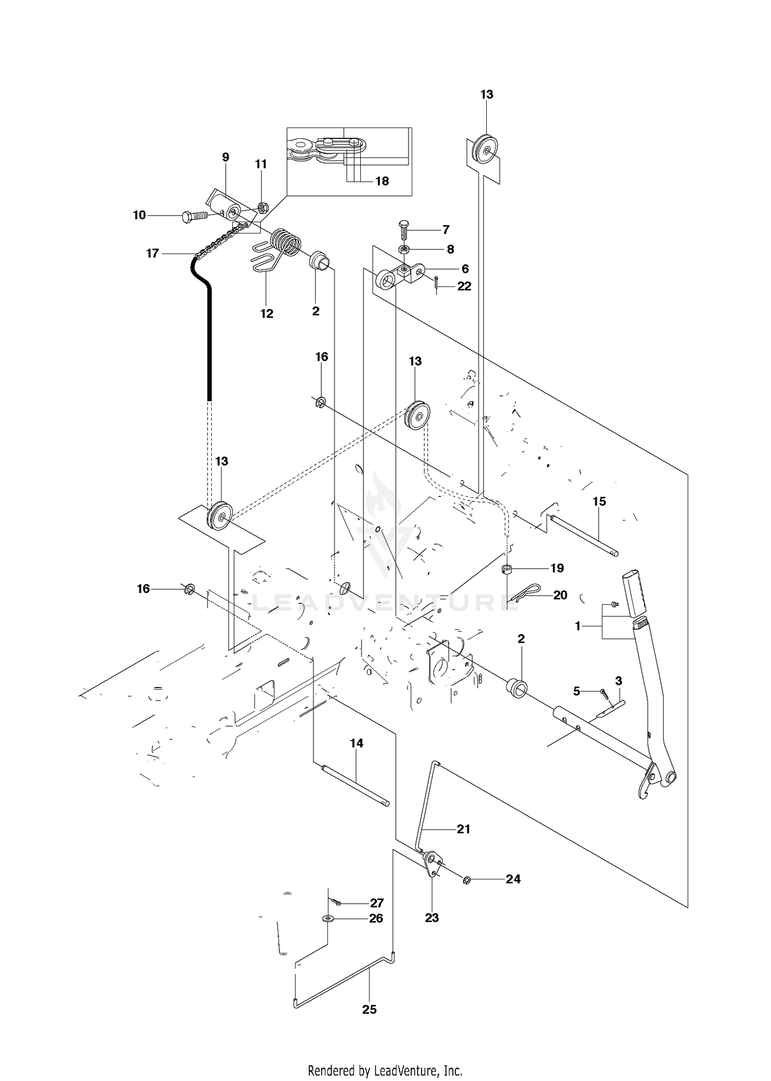 MOWER LIFT / DECK LIFT