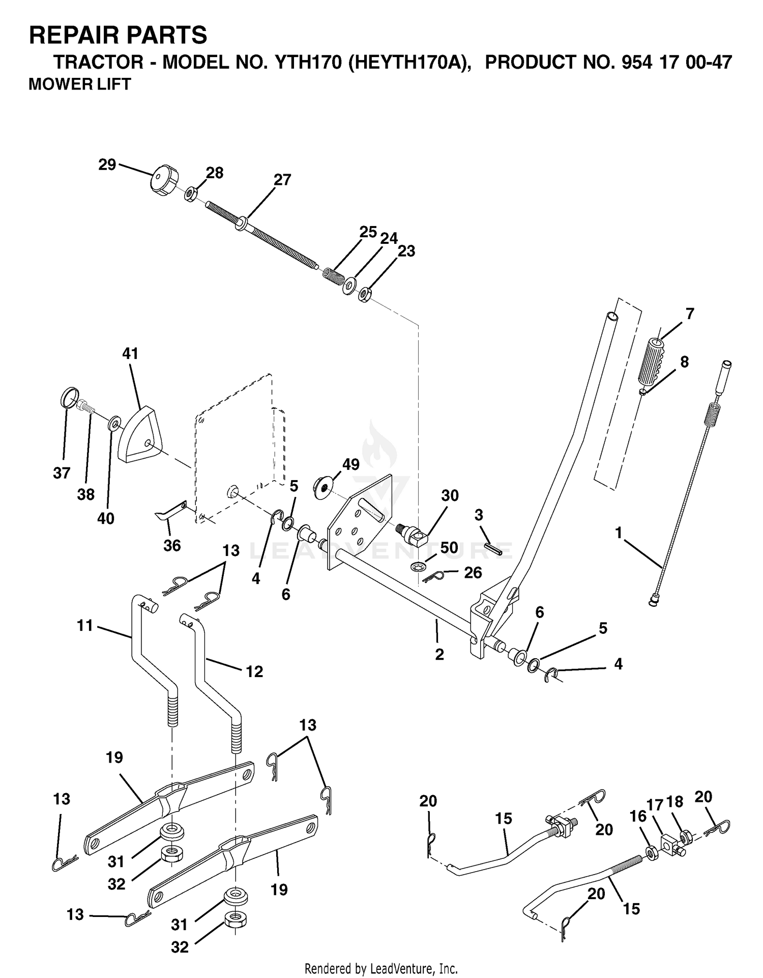 MOWER LIFT / DECK LIFT