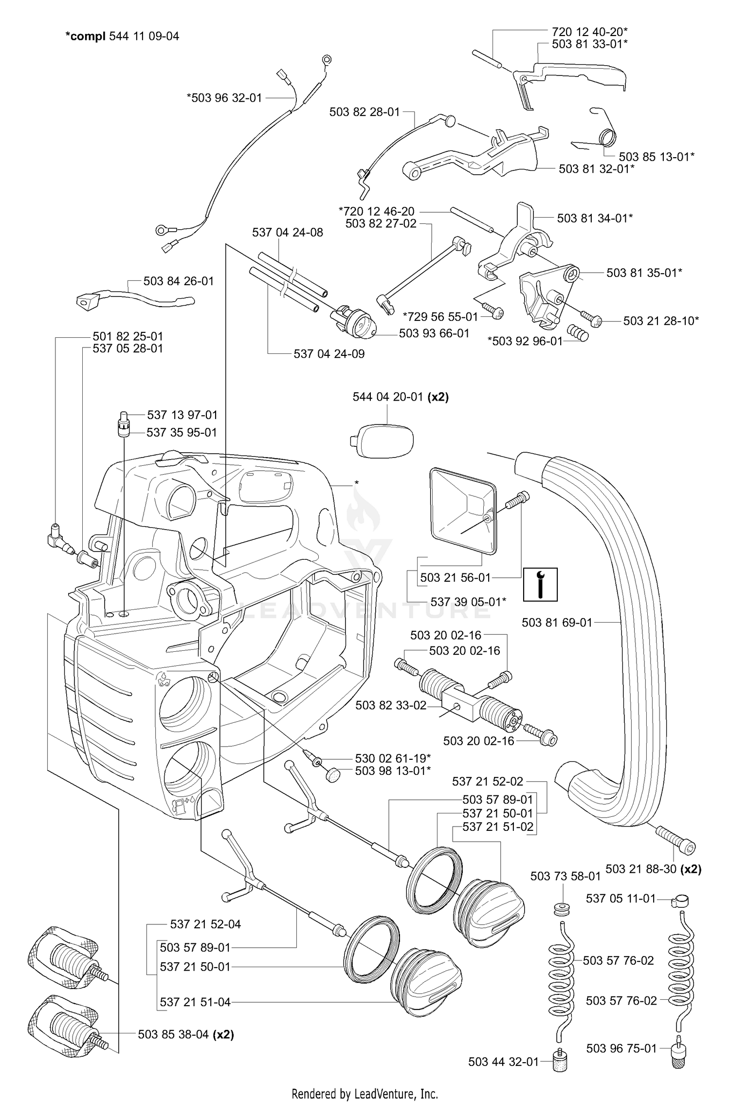 Tank / Housing / Handles